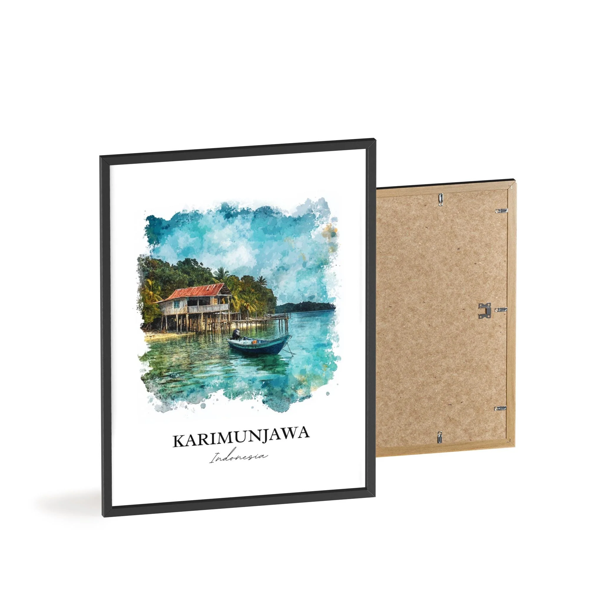 Karimunjawa, Indonesia – Watercolor Art Print - Image 8