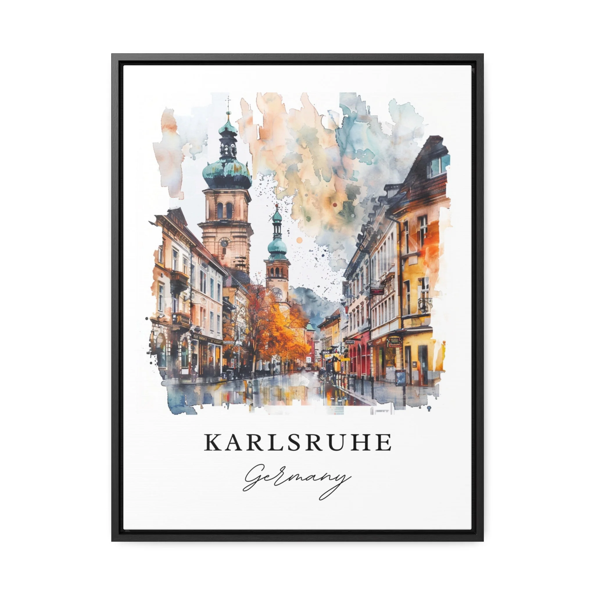 Karlsruhe, Germany – Watercolor Art Print - Image 5