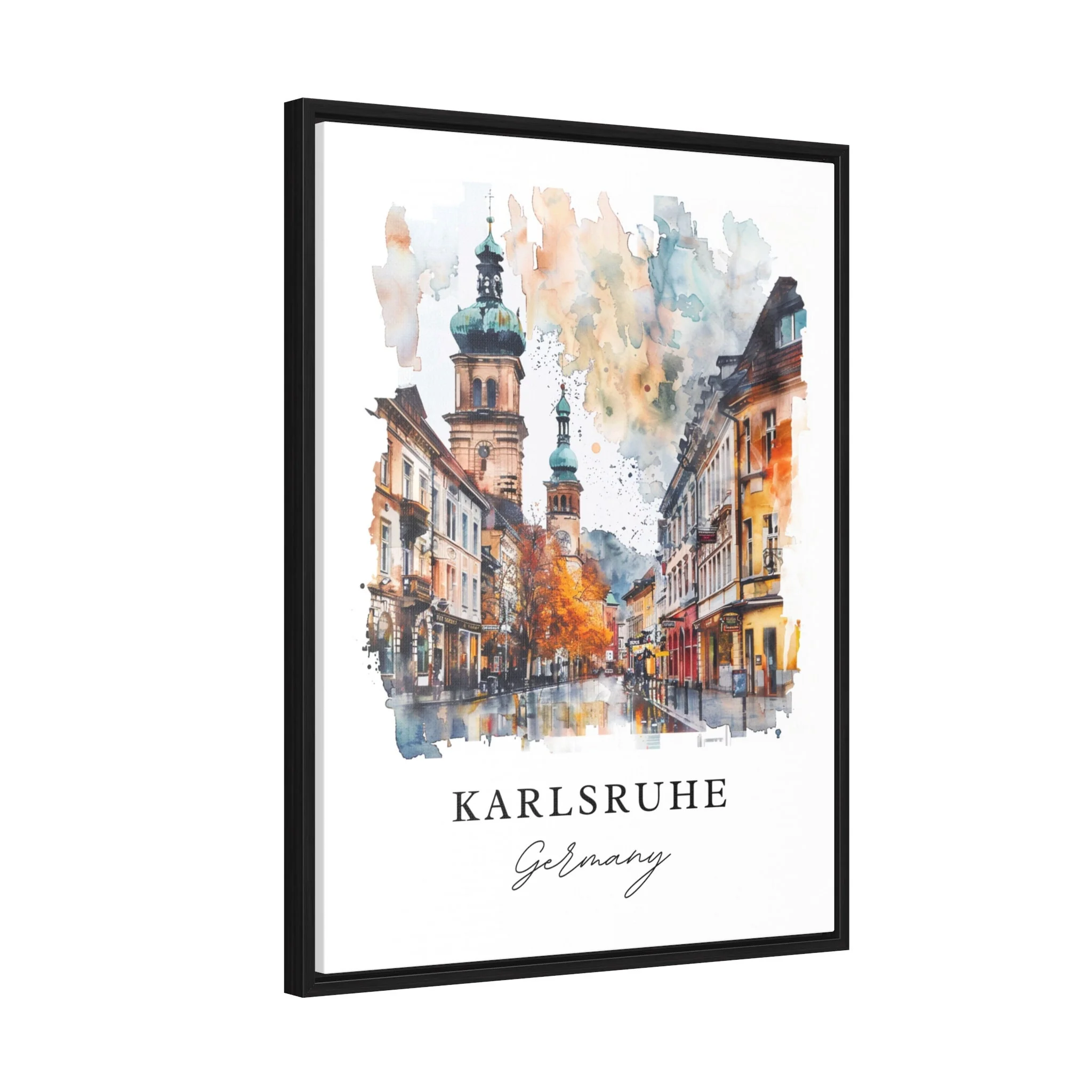 Karlsruhe, Germany – Watercolor Art Print - Image 6