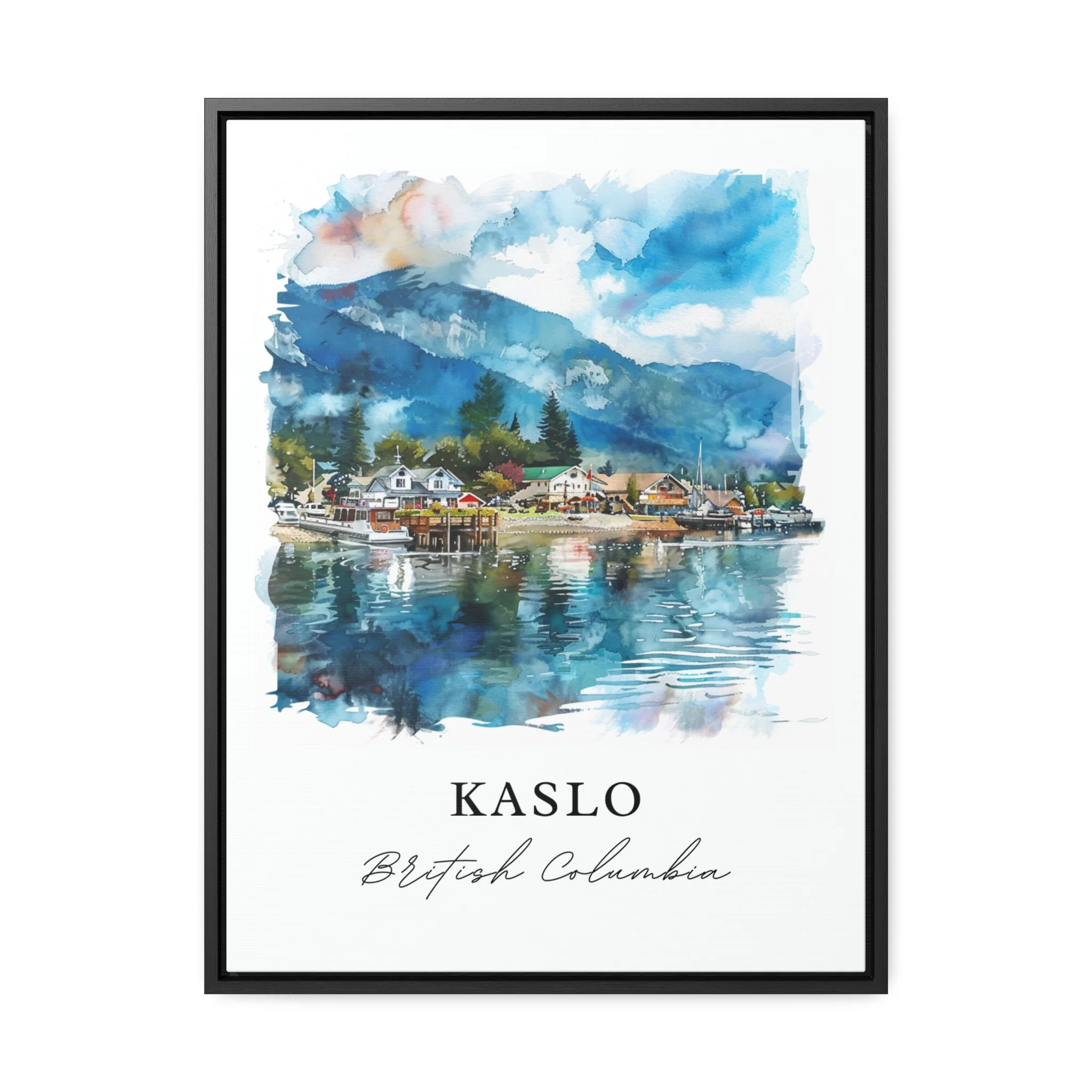 Kaslo, British Columbia – Watercolor Art Print - Image 4