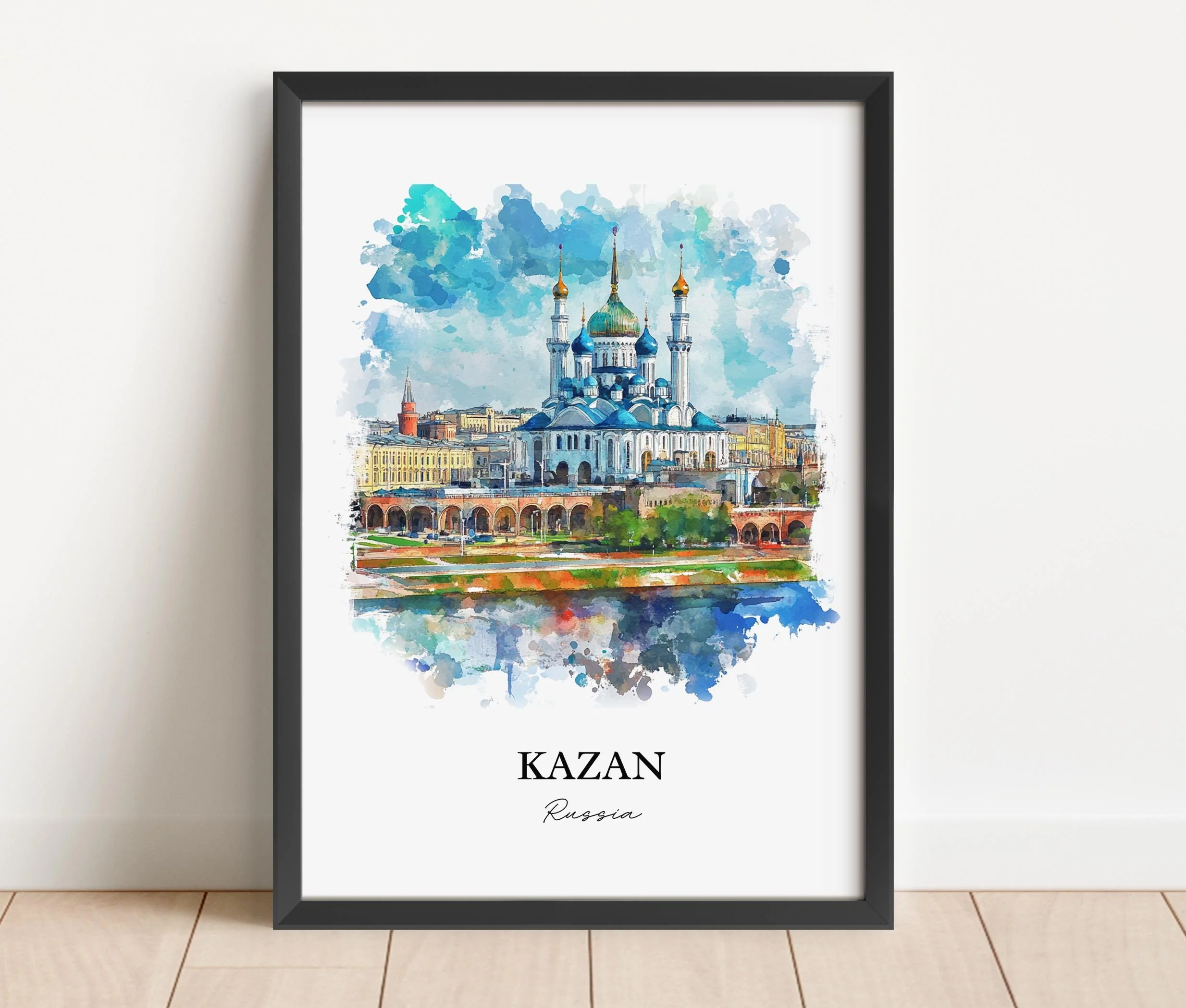 Kazan, Russia – Watercolor Art Print - Image 3