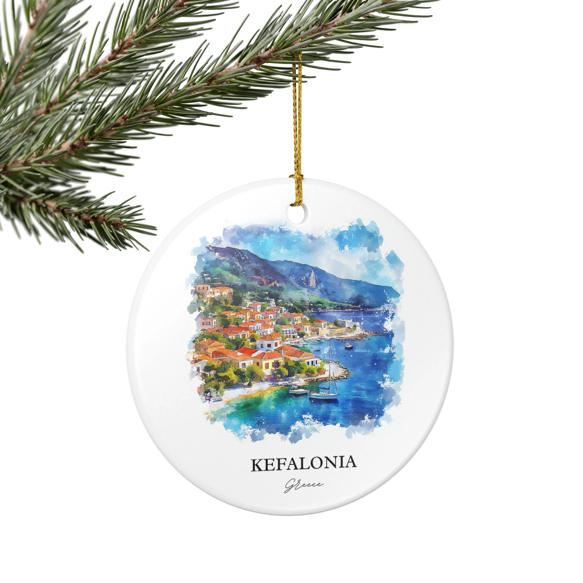 Kefalonia Ornament: Unique Kefalonia Souvenir, Kefalonia Xmas Decor, and Authentic Kefalonia Gift - Image 5