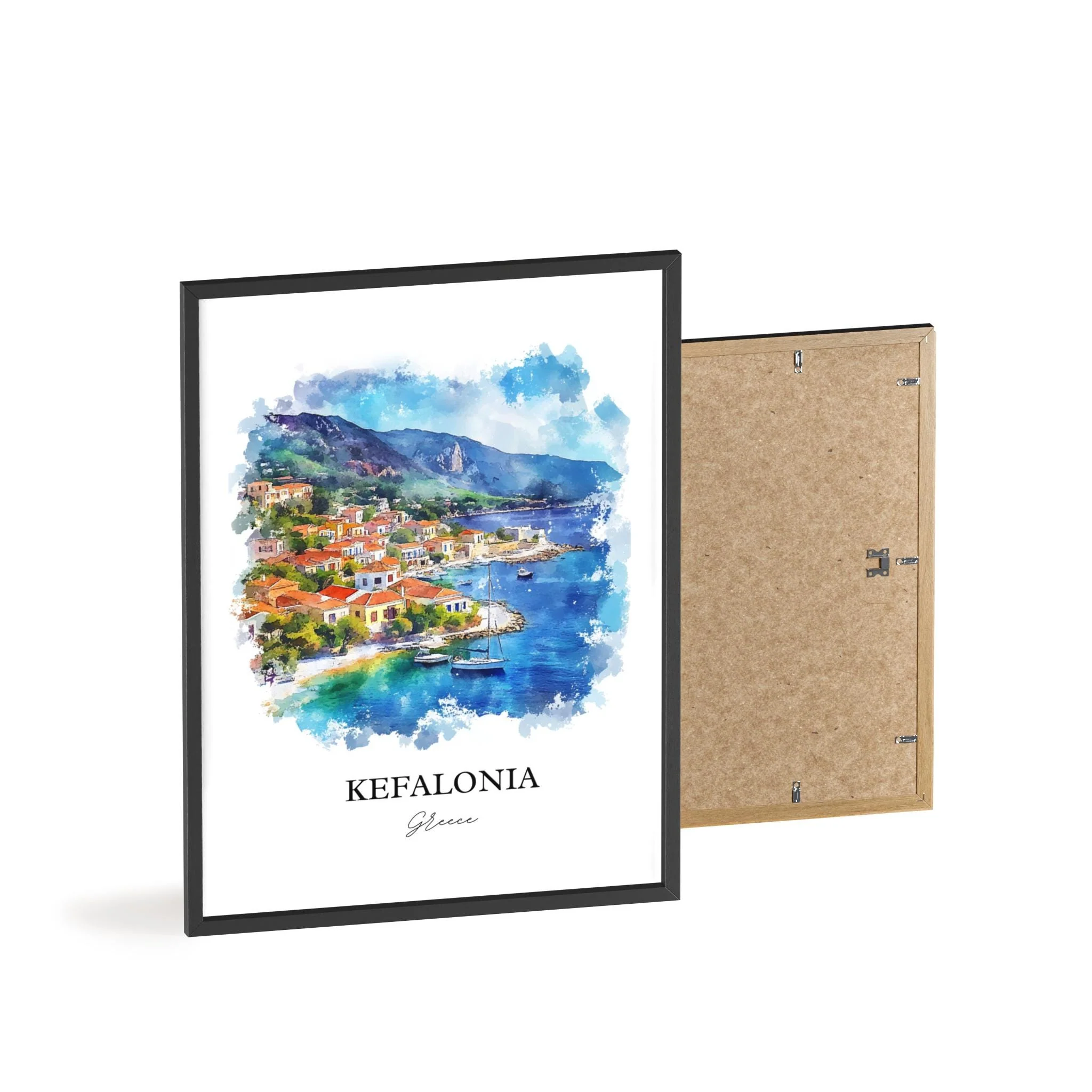 Kefalonia, Greece – Watercolor Art Print - Image 8