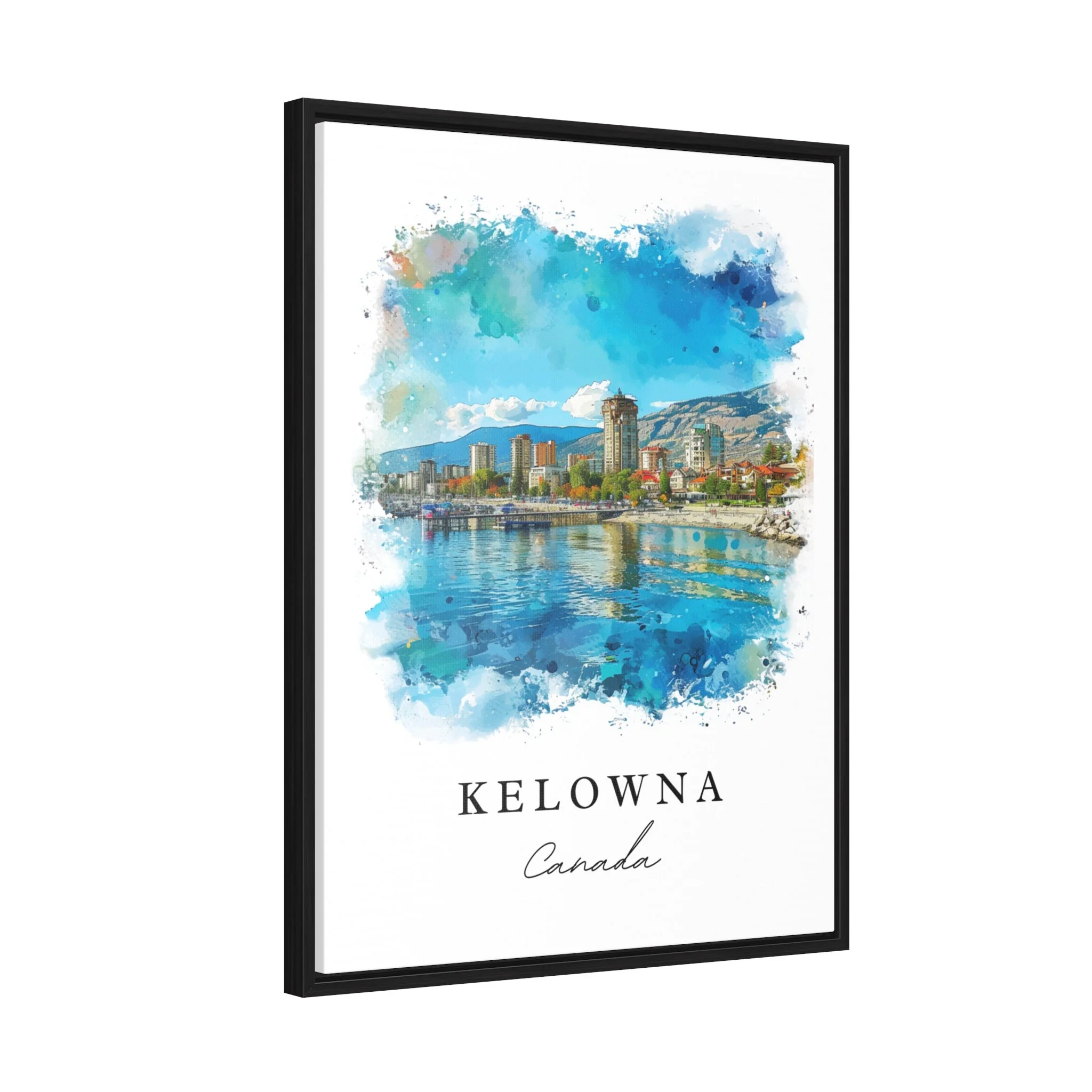 Kelowna, Canada – Watercolor Art Print - Image 7