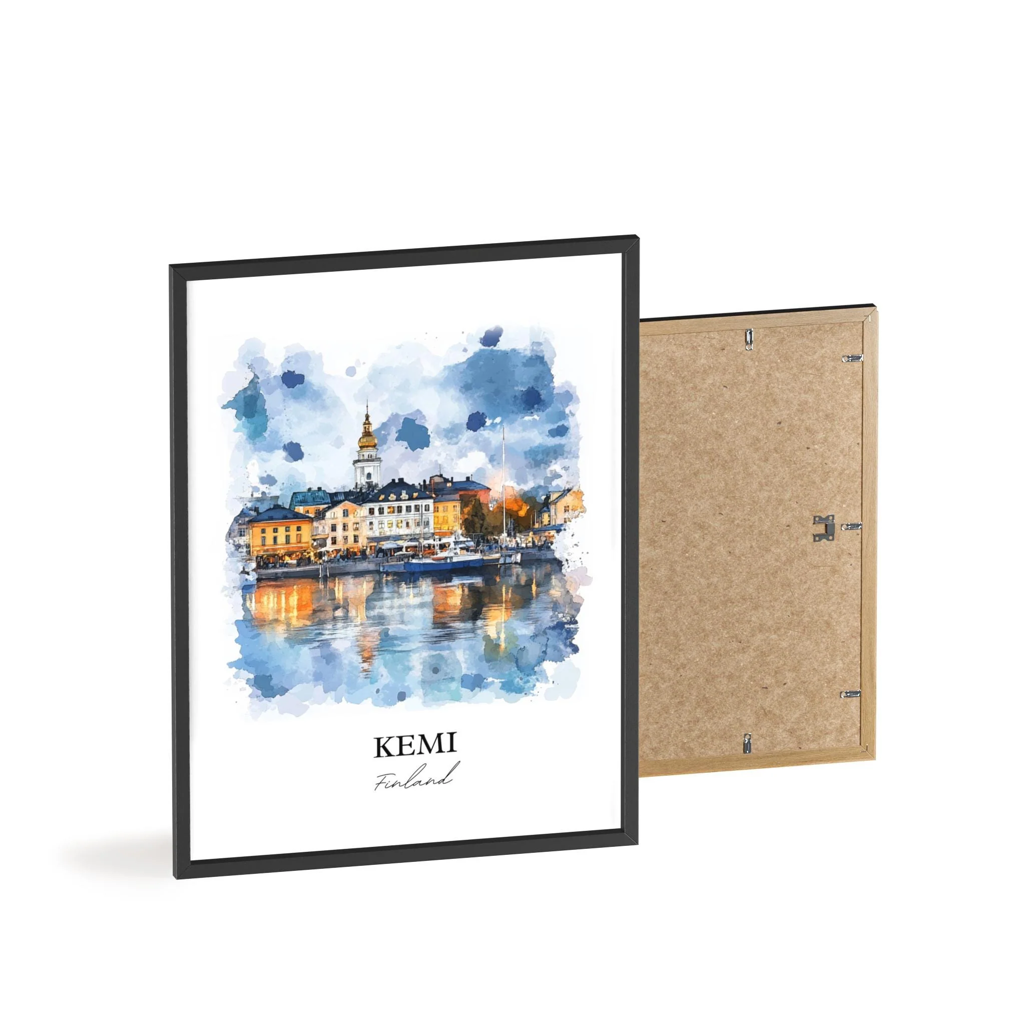 Kemi, Finland – Watercolor Art Print - Image 8