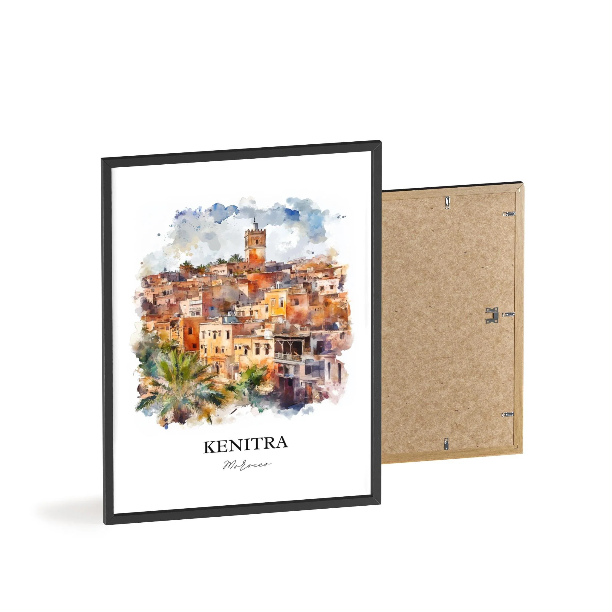 Kenitra, Morocco – Watercolor Art Print - Image 8