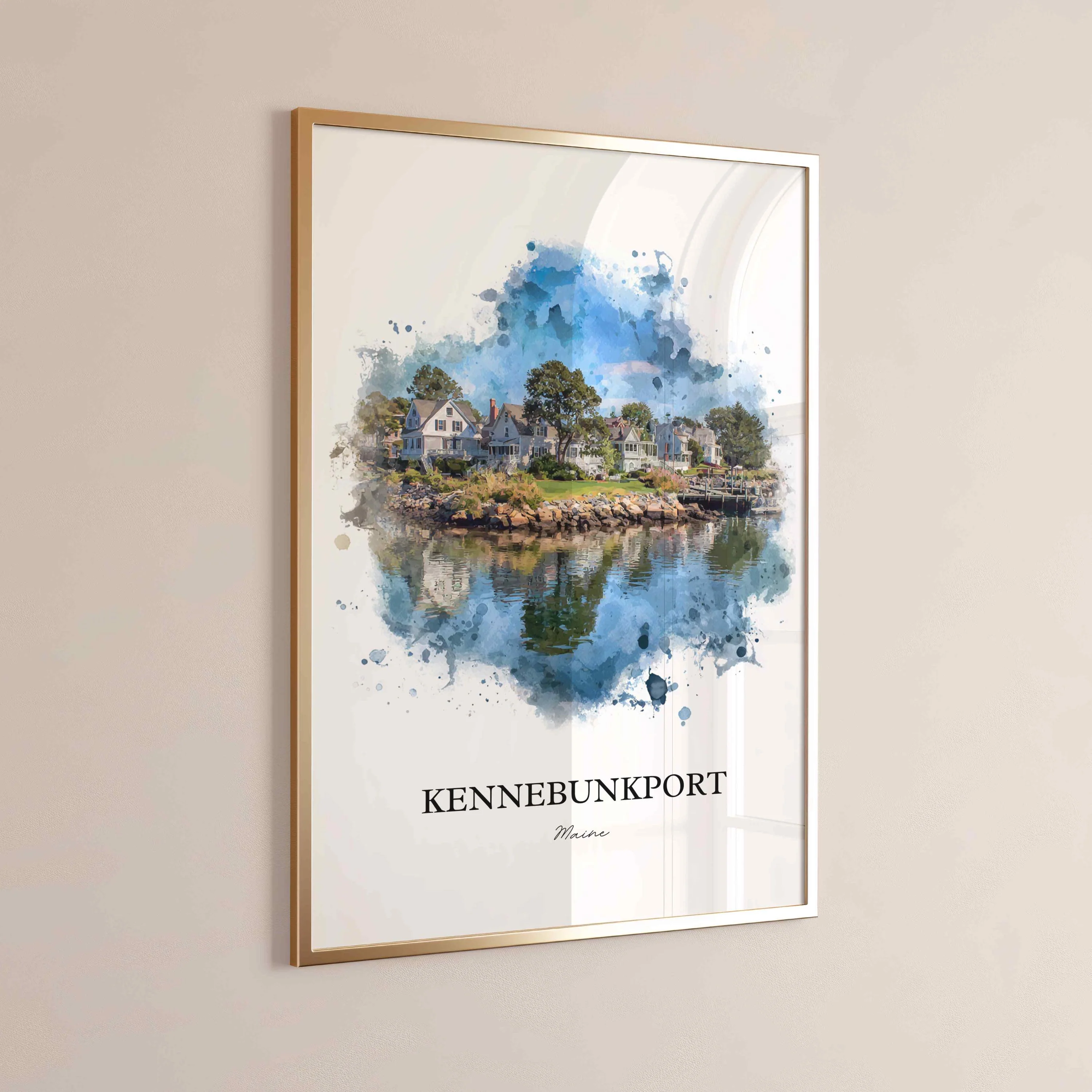 Kennebunkport, Maine – Watercolor Art Print - Image 6