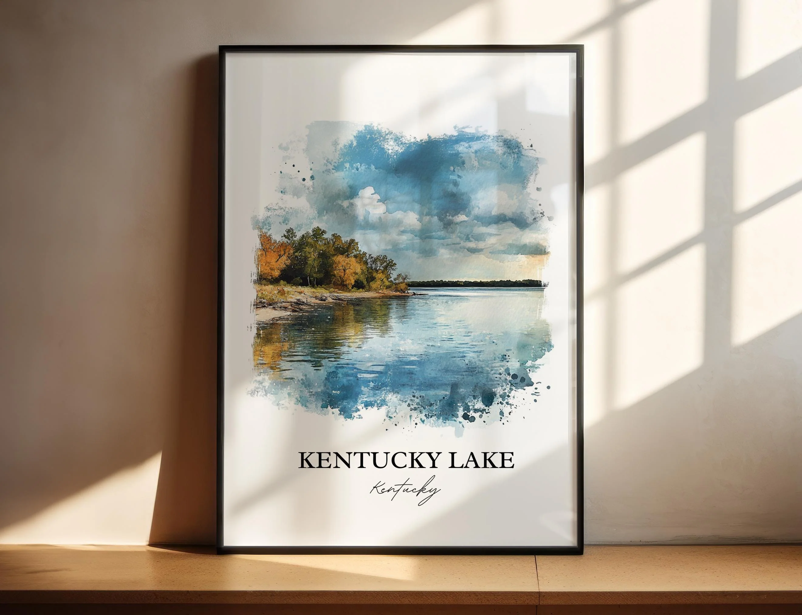 Kentucky Lake, USA – Watercolor Art Print