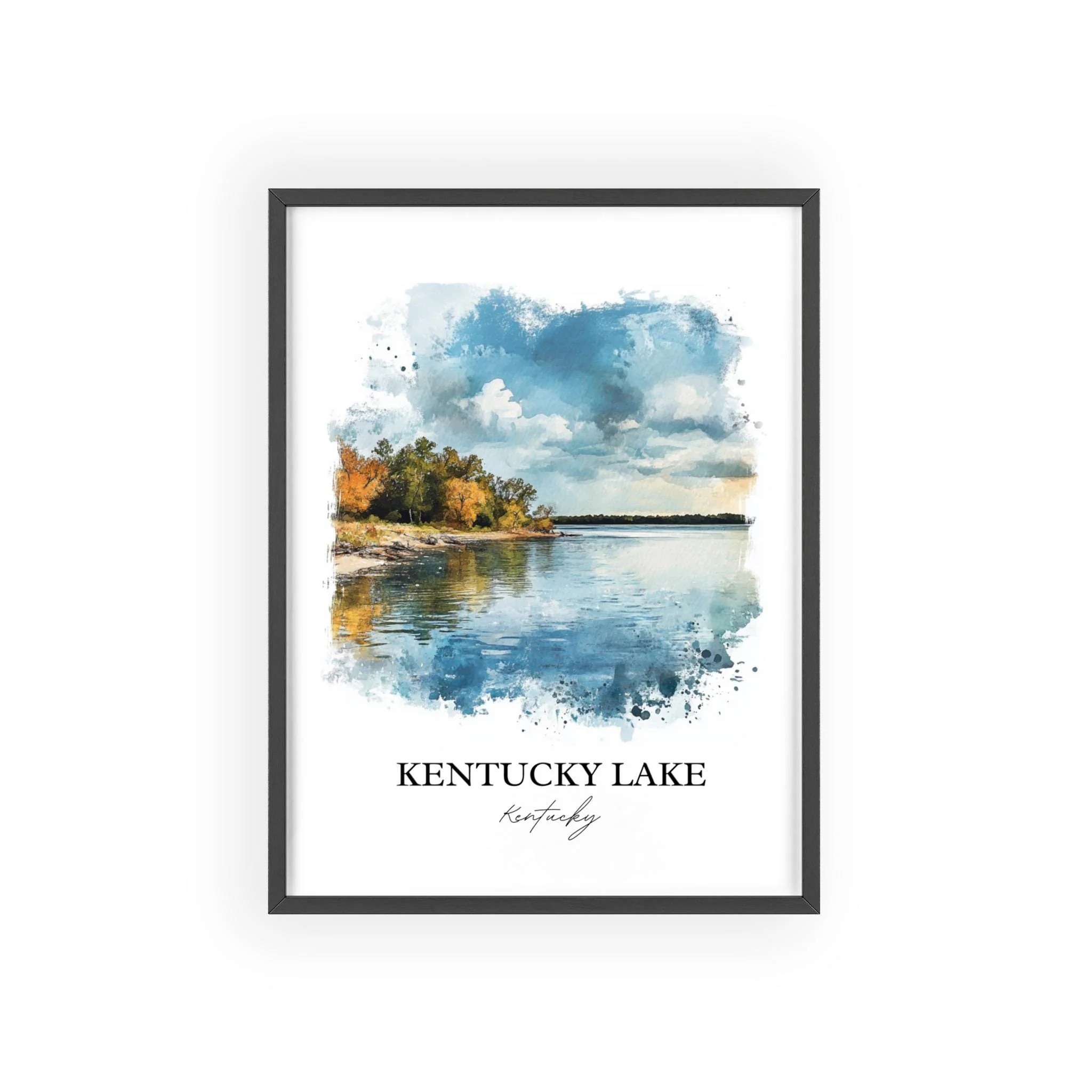 Kentucky Lake, USA – Watercolor Art Print - Image 7
