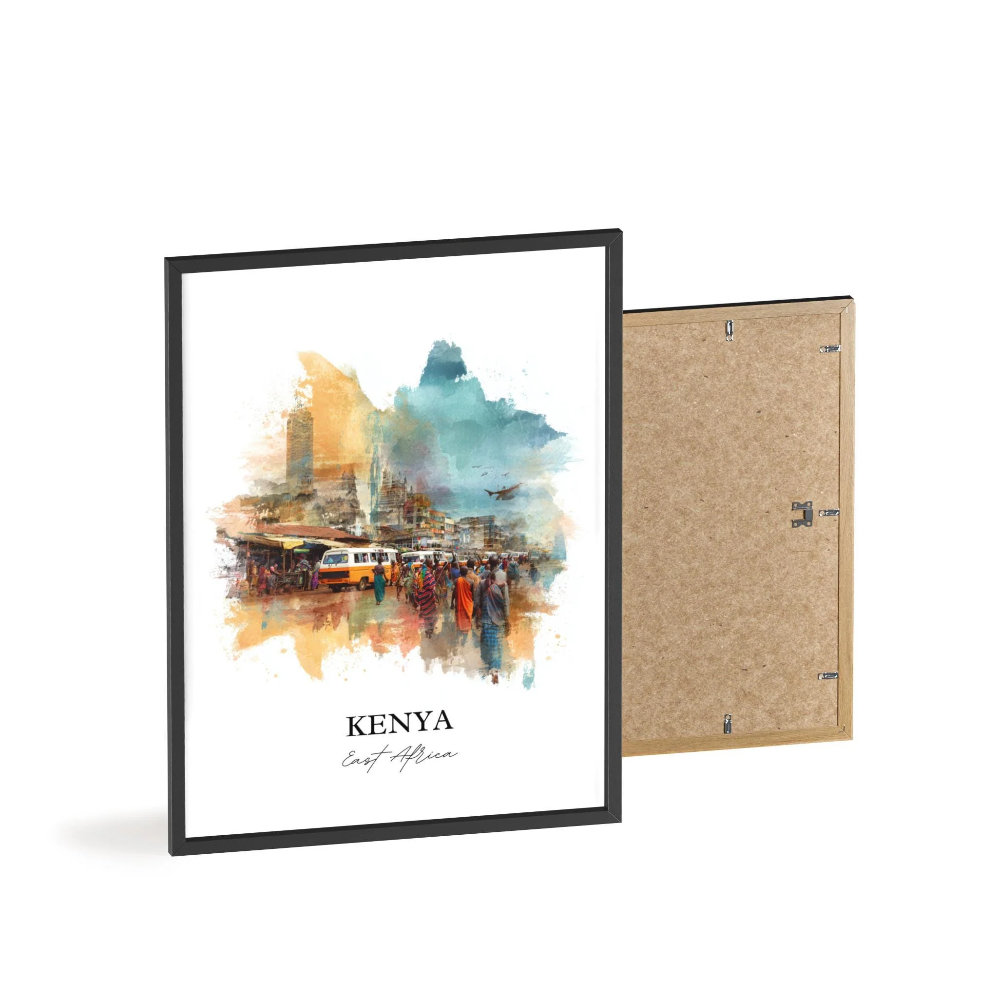 Kenya, East Africa – Watercolor Art Print - Image 8