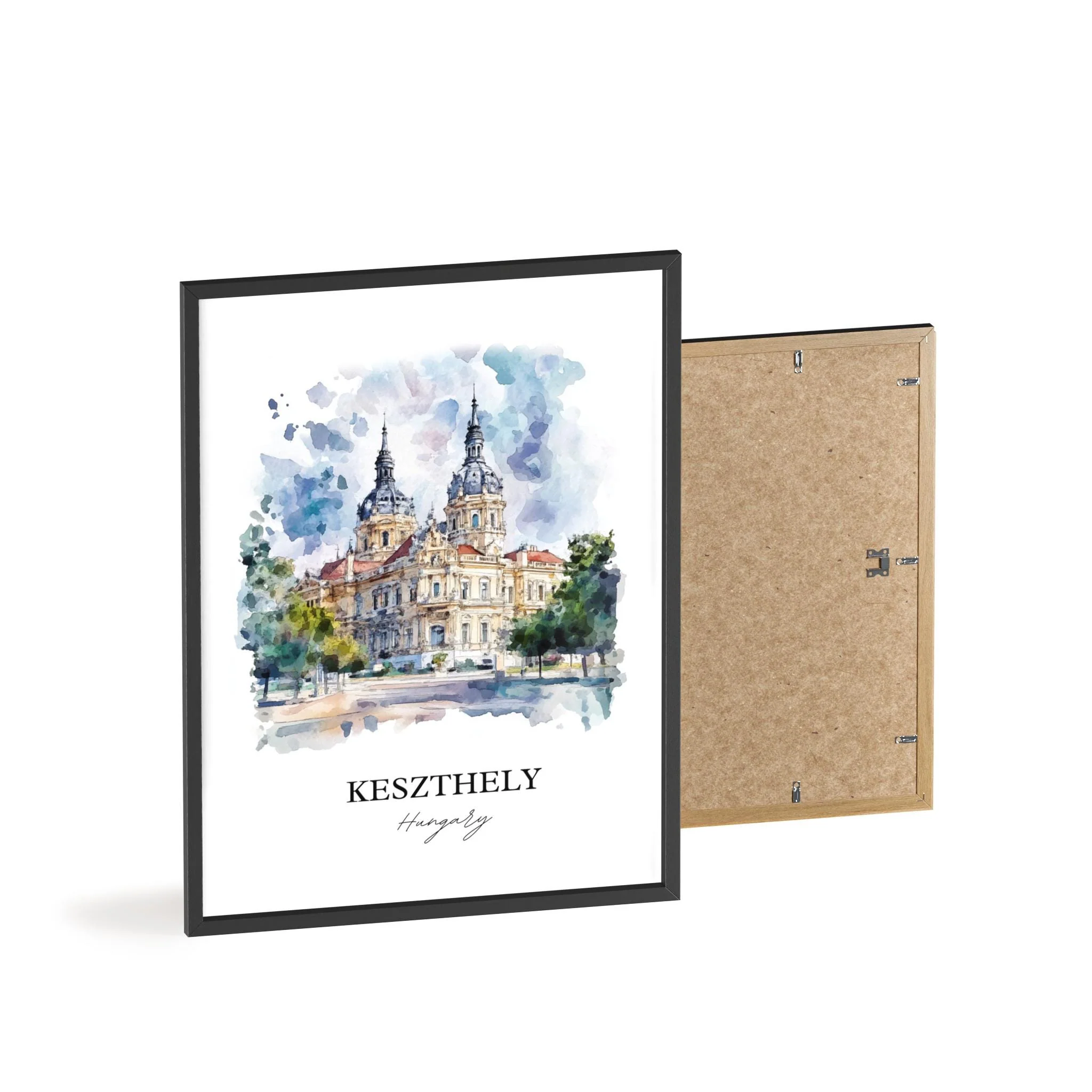 Keszthely, Hungary – Watercolor Art Print - Image 8