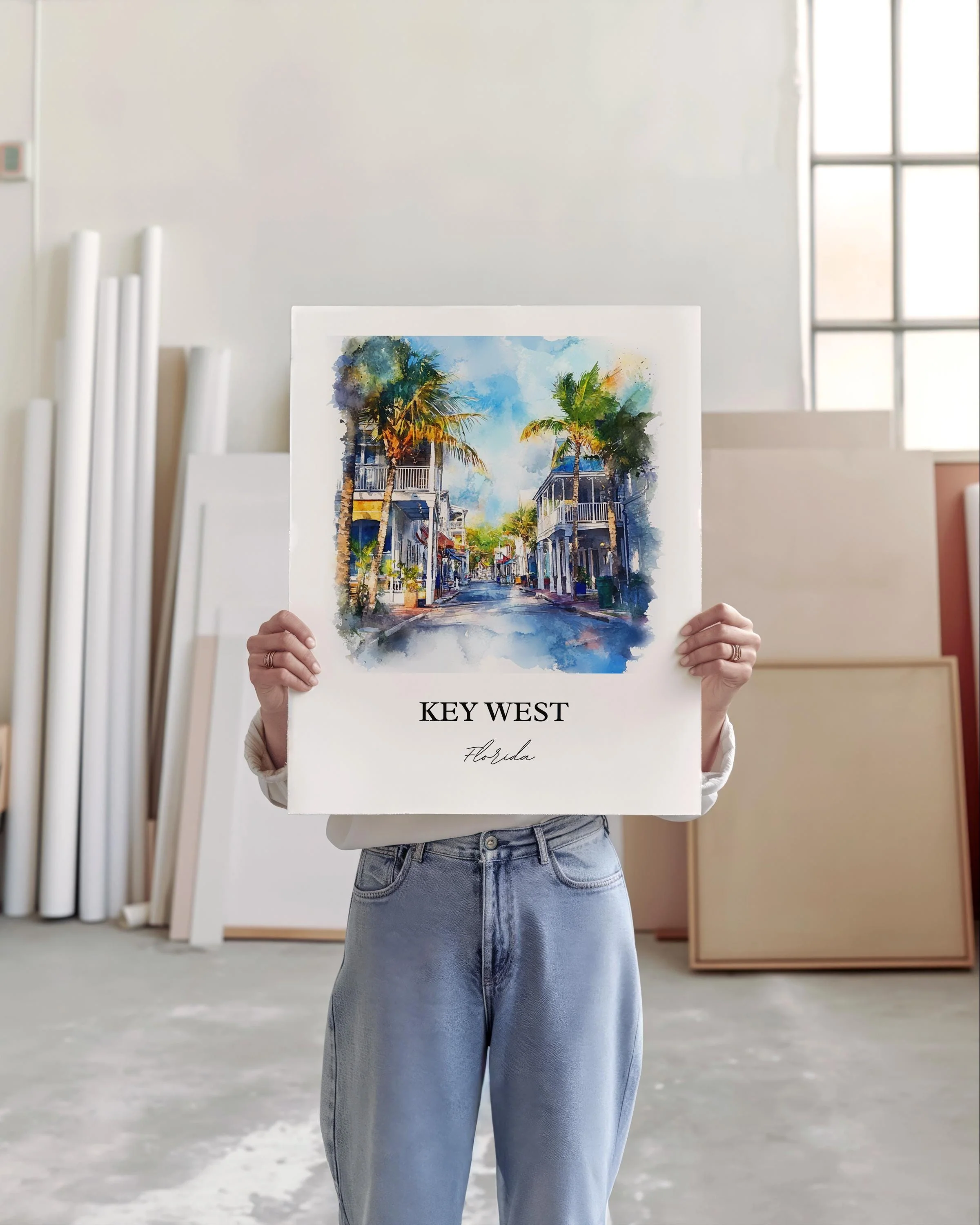 Key West, USA – Watercolor Art Print - Image 3