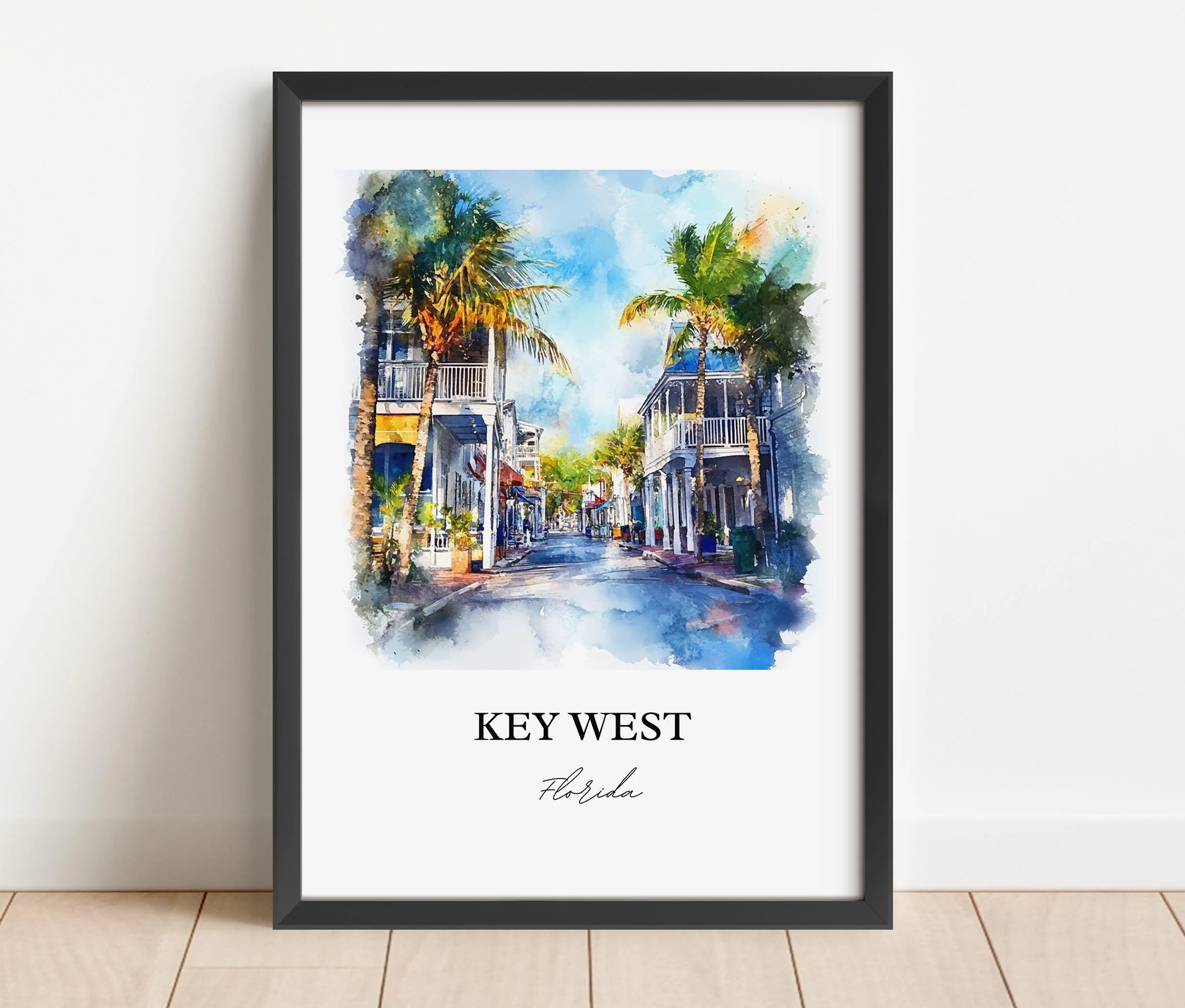 Key West, USA – Watercolor Art Print - Image 5