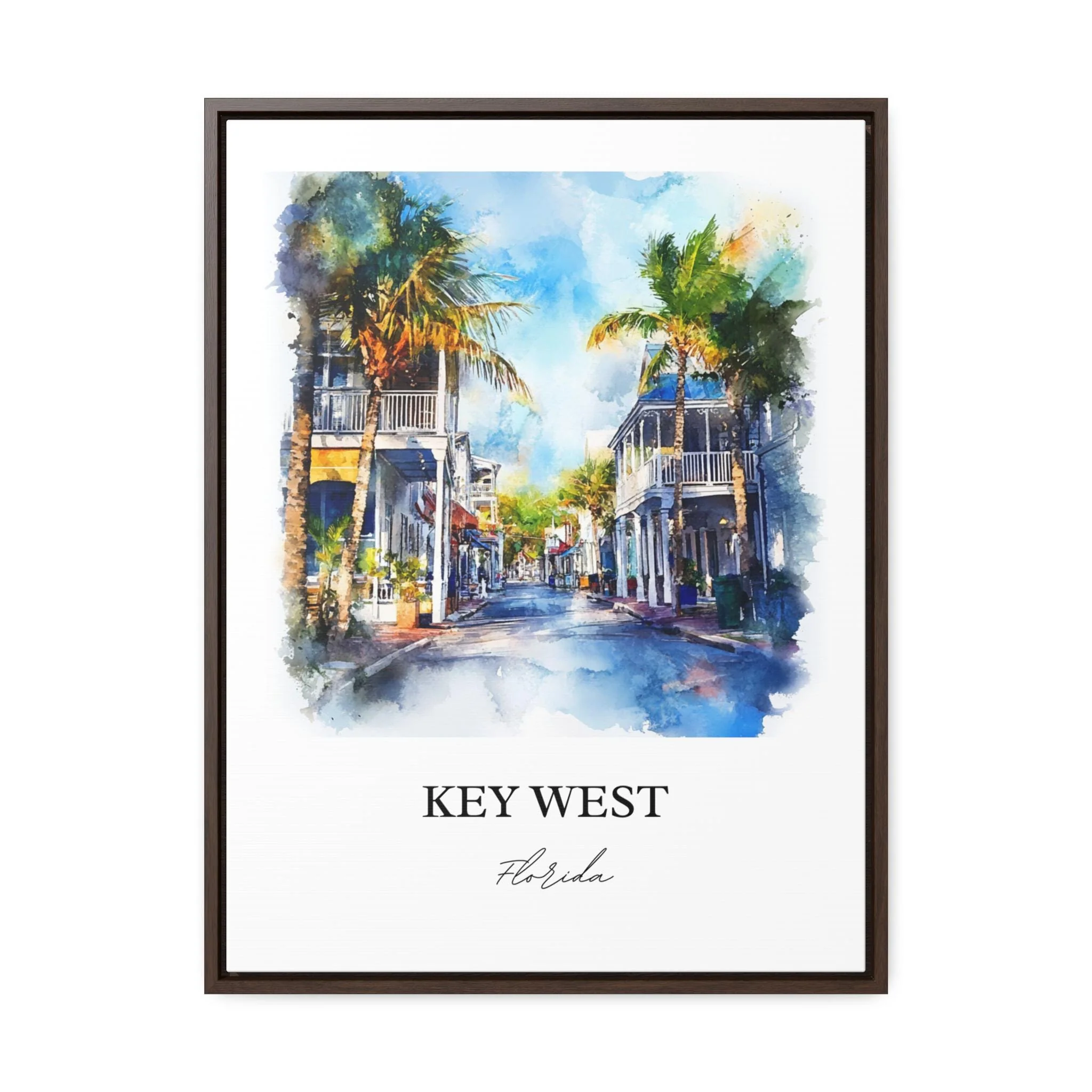 Key West, USA – Watercolor Art Print - Image 7