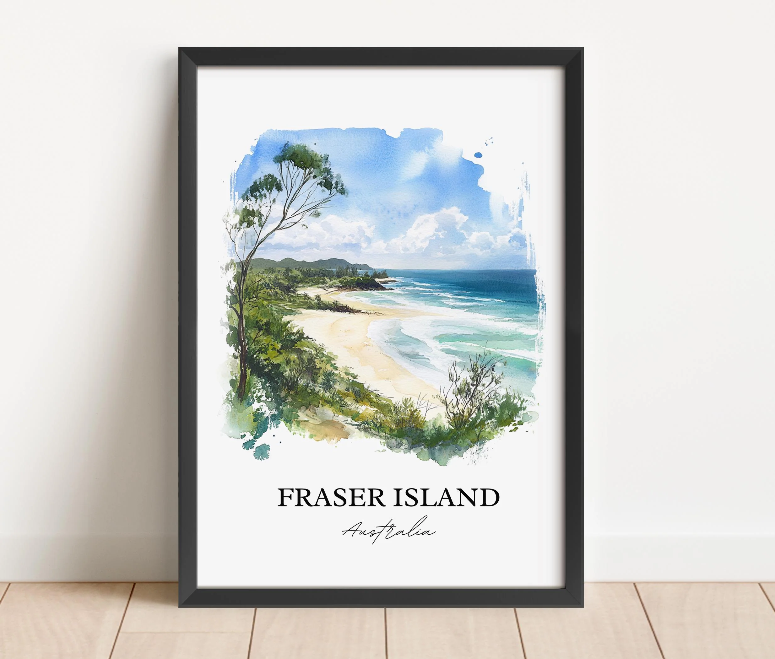K'gari, Australia – Watercolor Art Print - Image 5