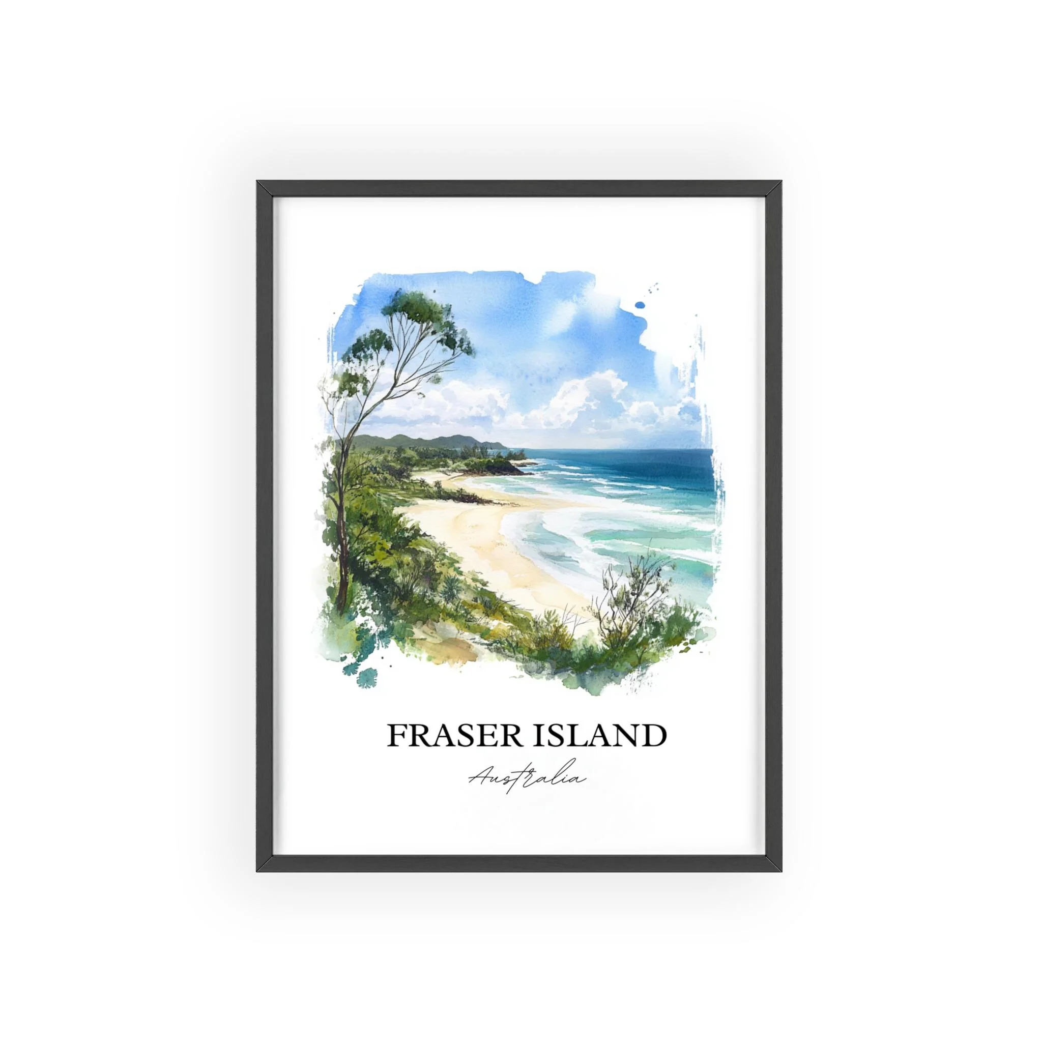 K'gari, Australia – Watercolor Art Print - Image 7