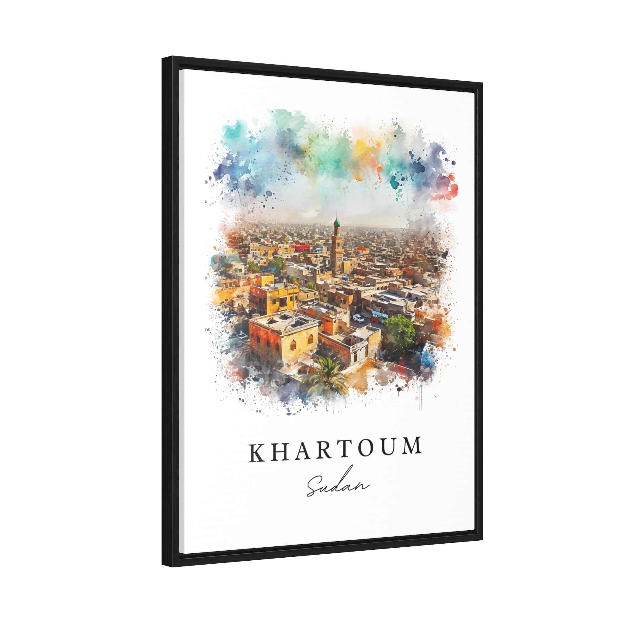 Khartoum, Sudan – Watercolor Art Print - Image 7