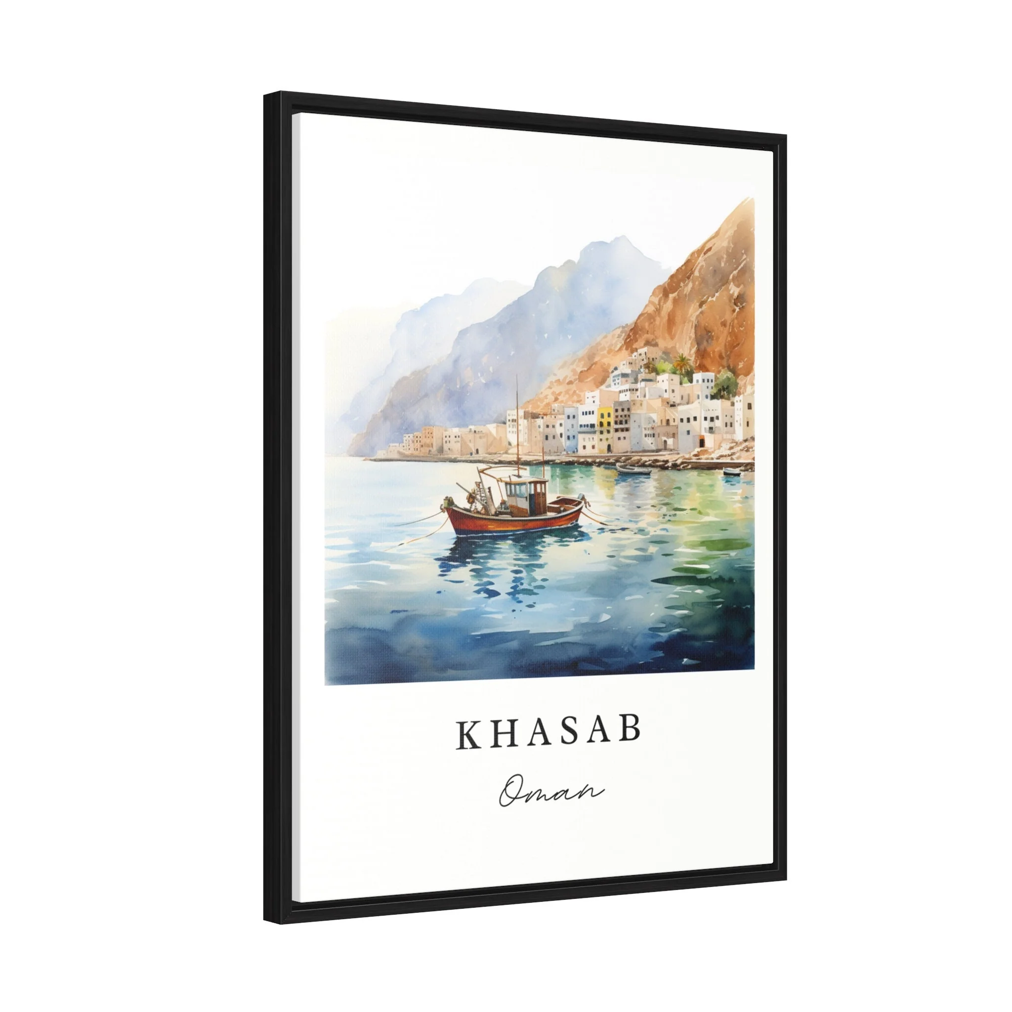 Khasab, Oman – Watercolor Art Print - Image 7