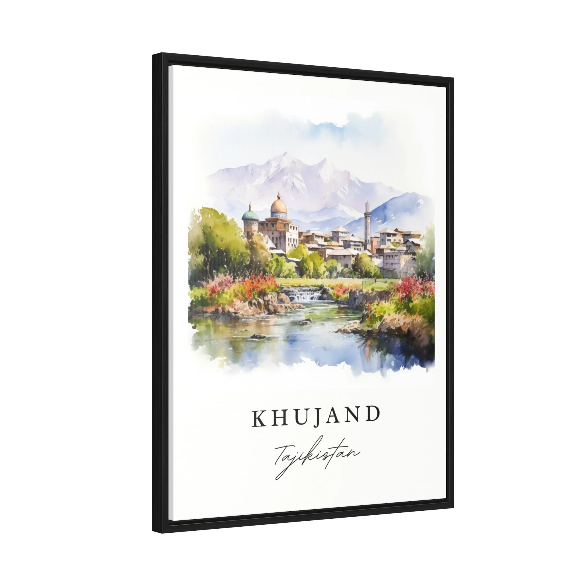 Khujand, Tajikistan – Watercolor Art Print - Image 7
