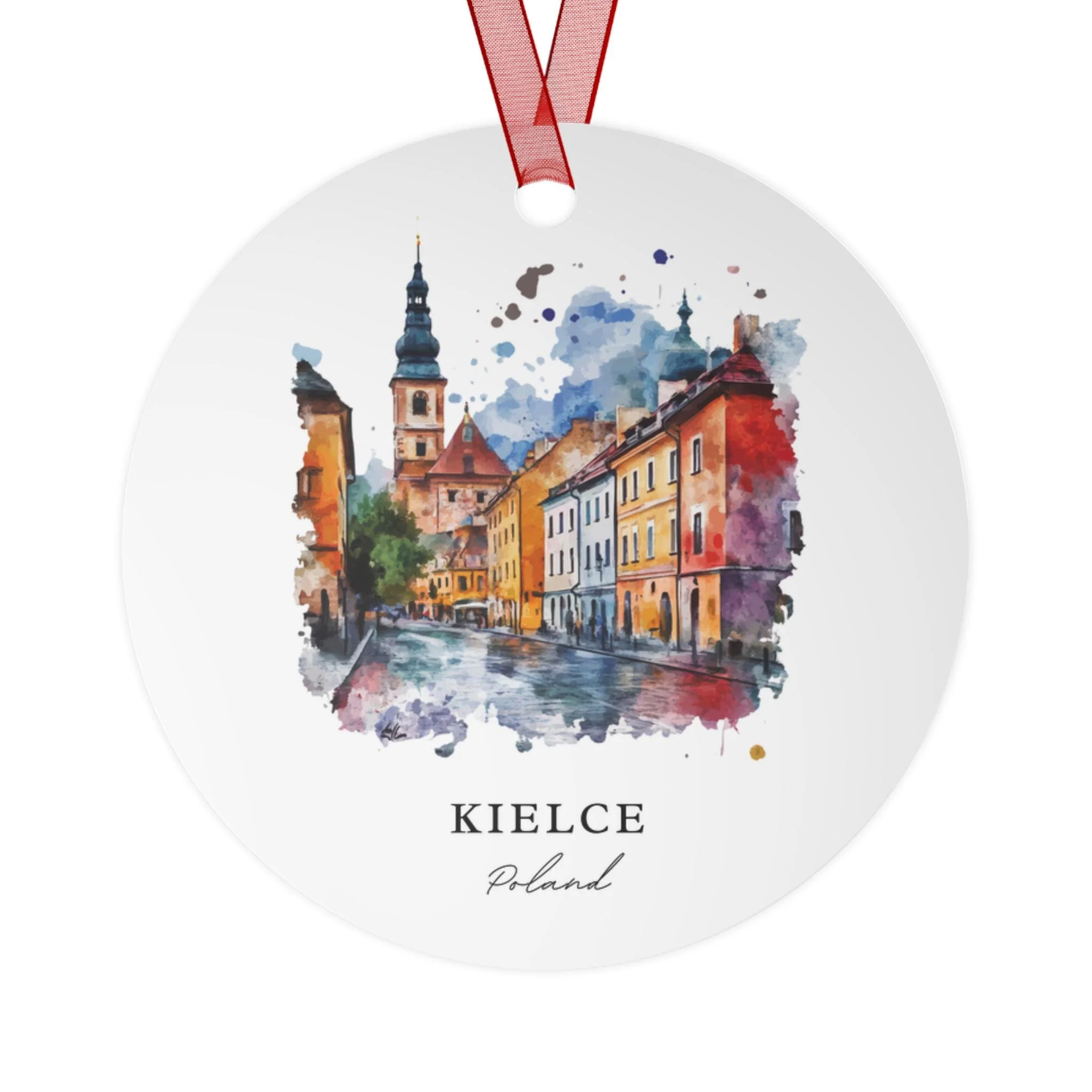 Kielce Poland Ornament: Unique Kielce Souvenir, Kielce Xmas Decor, and Authentic Polish Gift