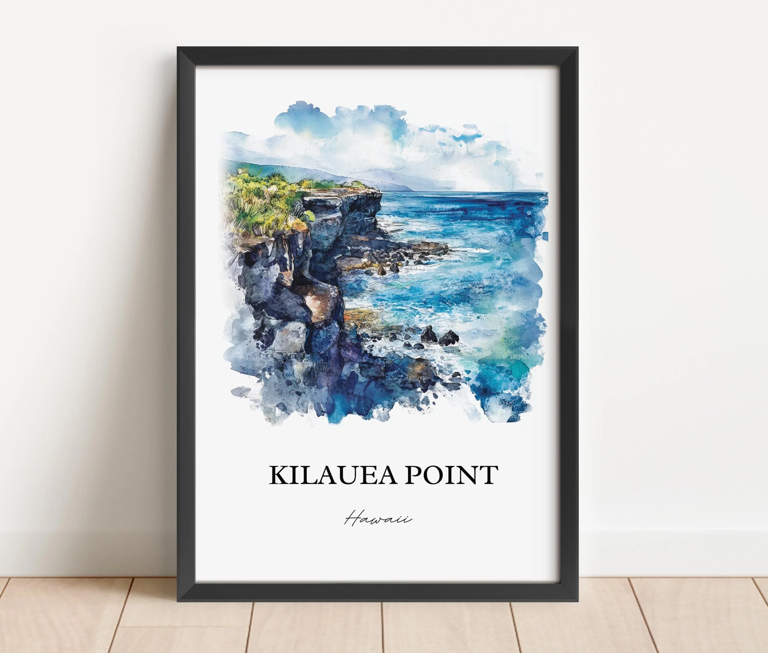 Kilauea Point, Hawaii, Hawaii – Watercolor Art Print - Image 4