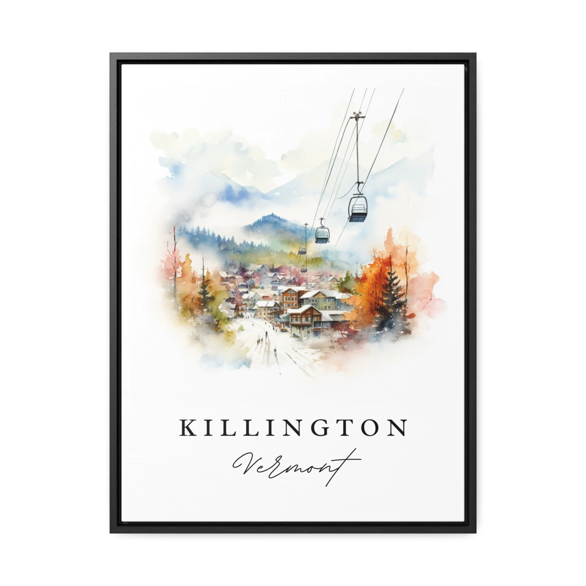 Killington, Vermont, Vermont – Watercolor Art Print - Image 6
