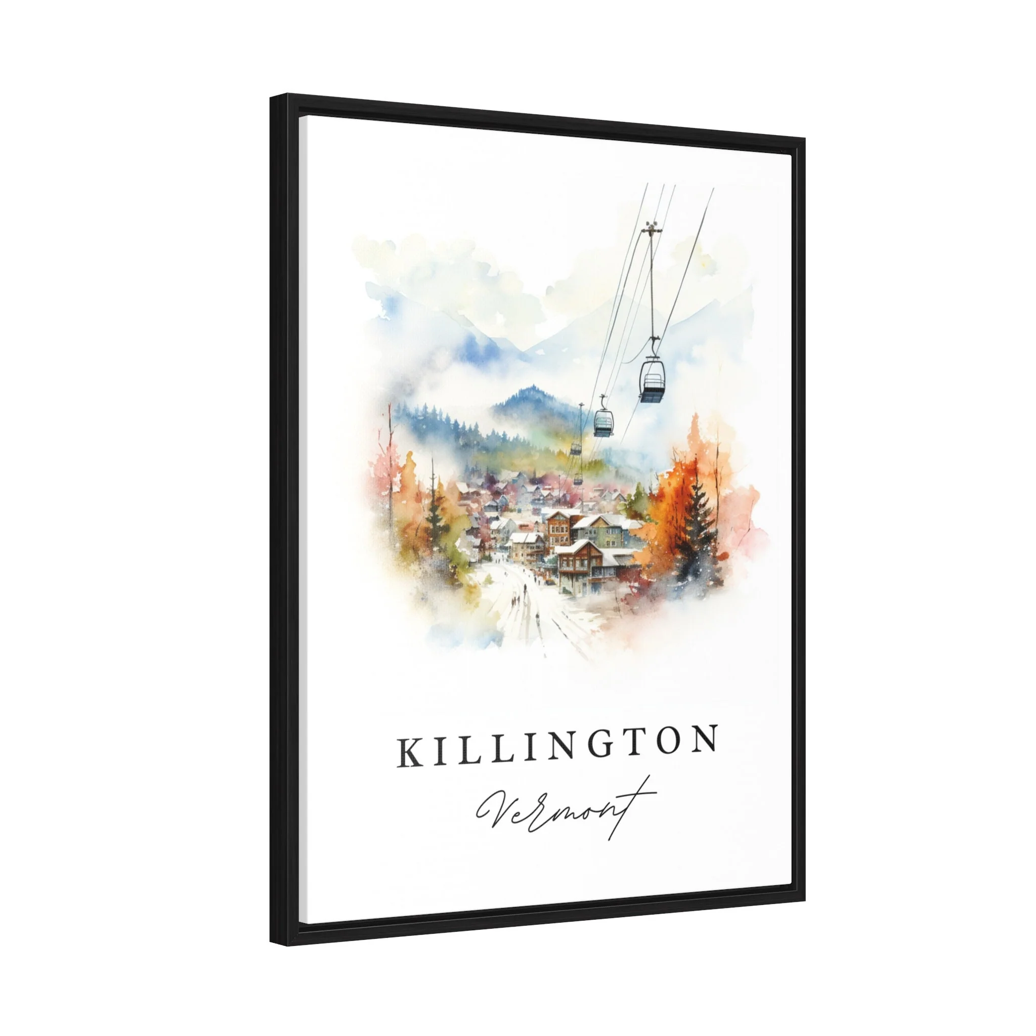 Killington, Vermont, Vermont – Watercolor Art Print - Image 7