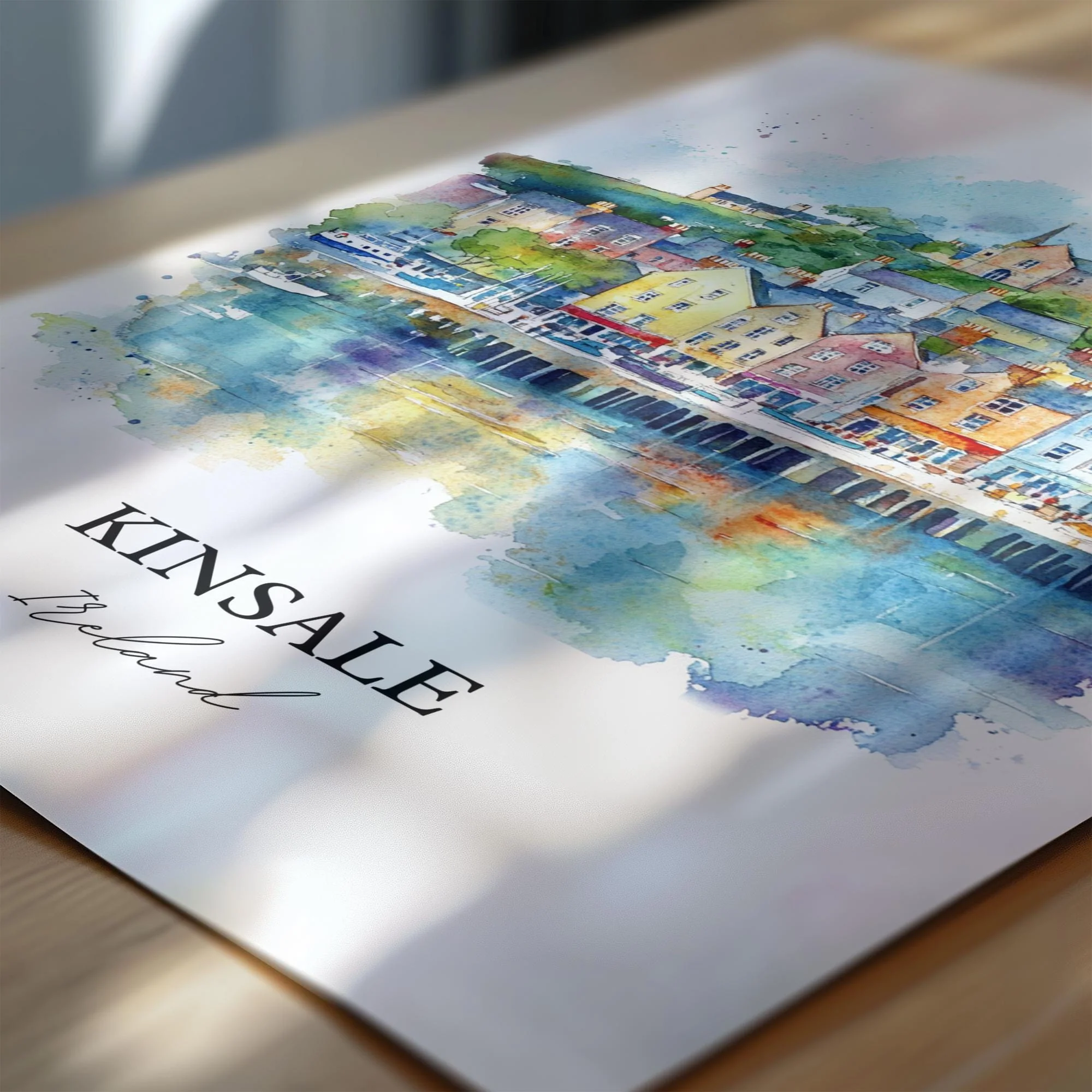 Kinsale, Ireland – Watercolor Art Print - Image 2