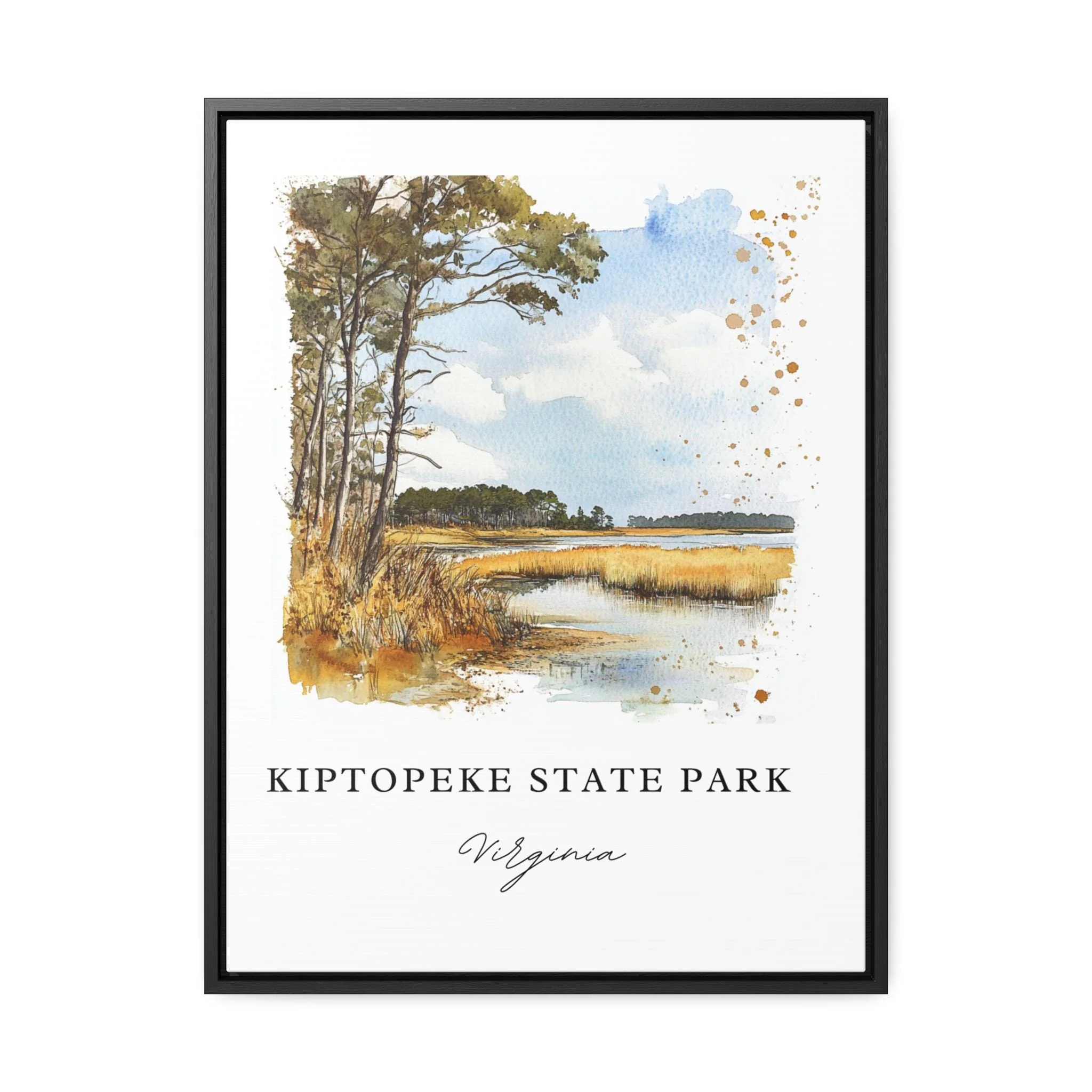 Kiptopeke State Park, USA – Watercolor Art Print - Image 6