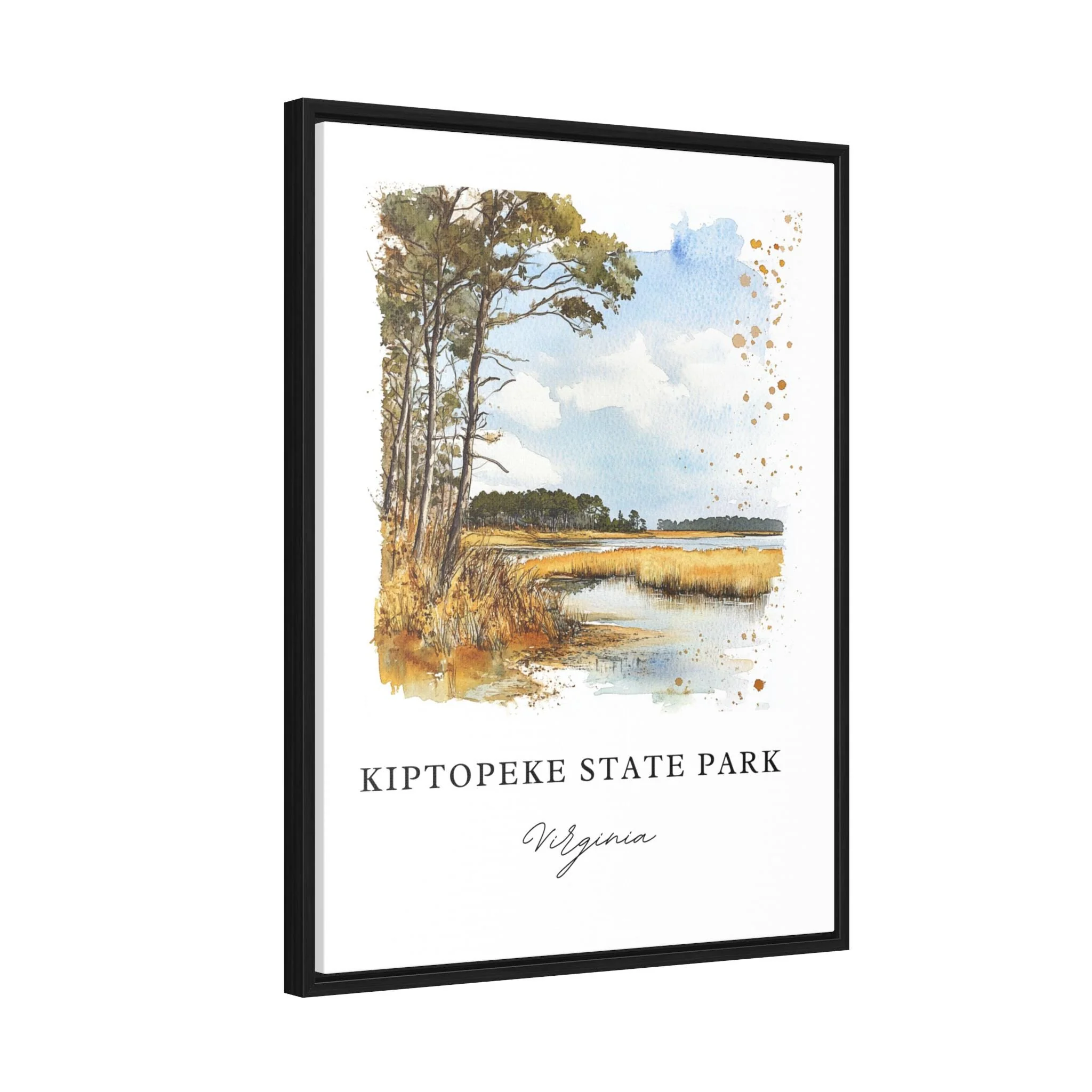 Kiptopeke State Park, USA – Watercolor Art Print - Image 7