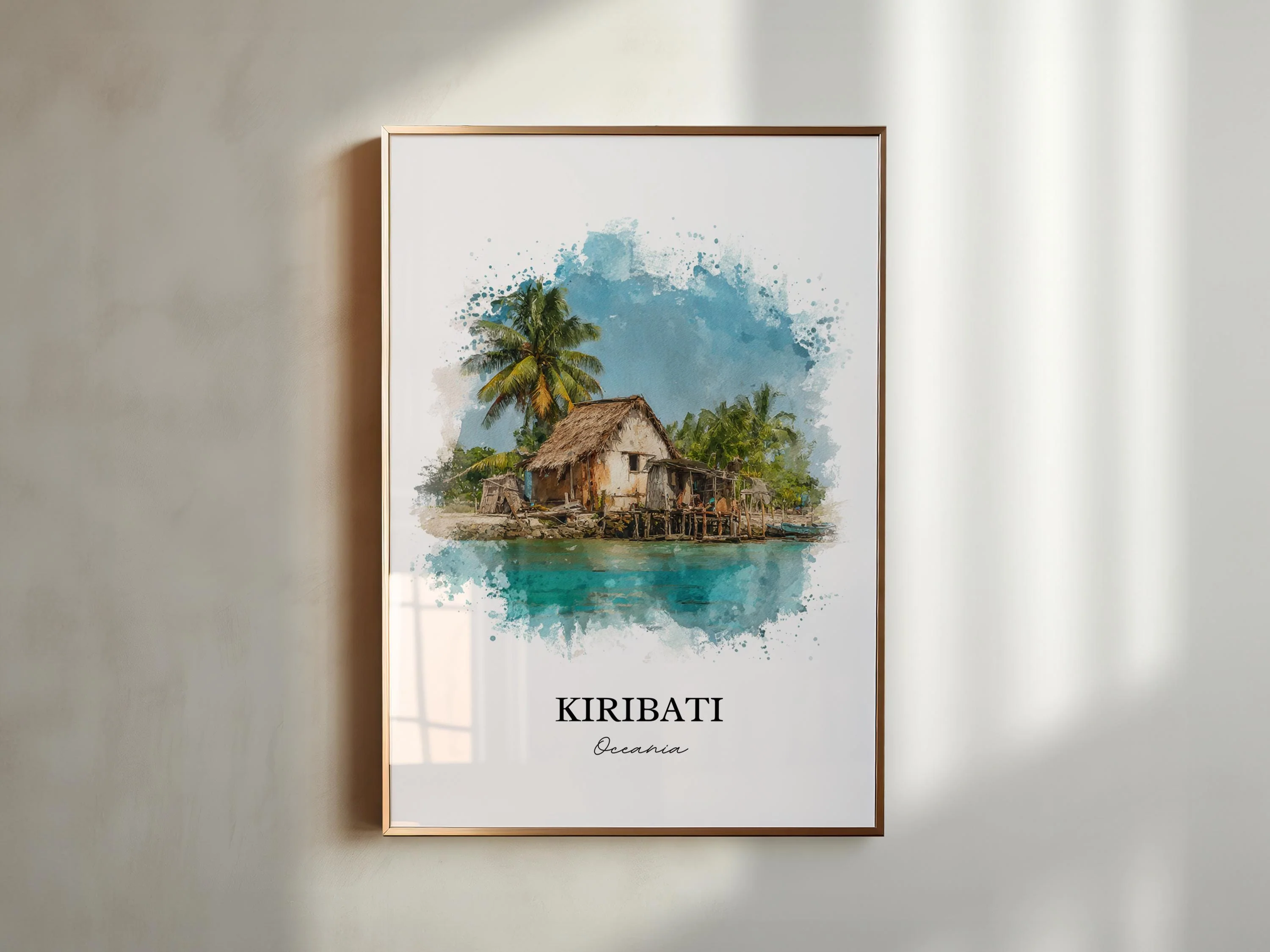 Kiribati, Kiribati – Watercolor Art Print - Image 3