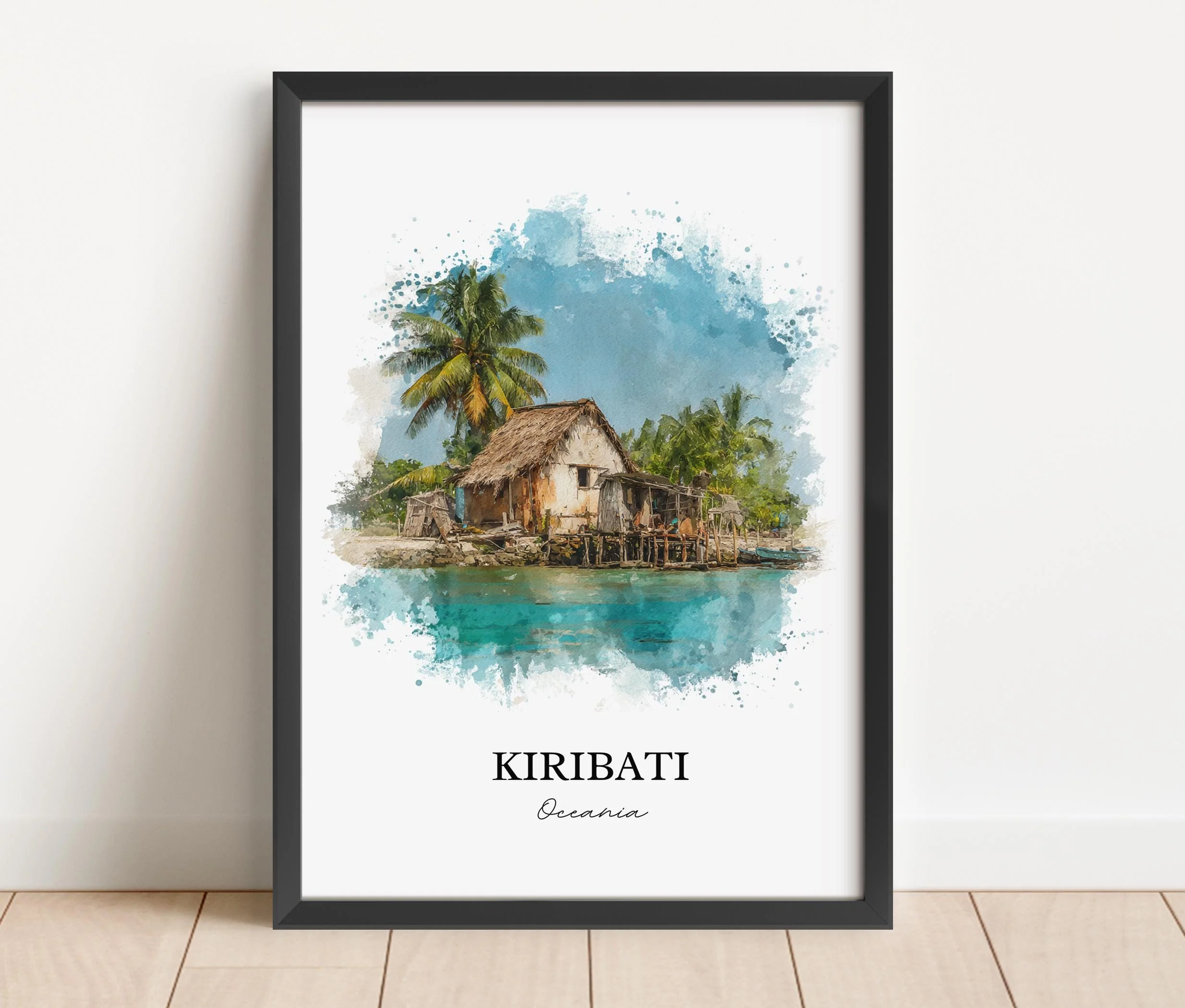 Kiribati, Kiribati – Watercolor Art Print - Image 4