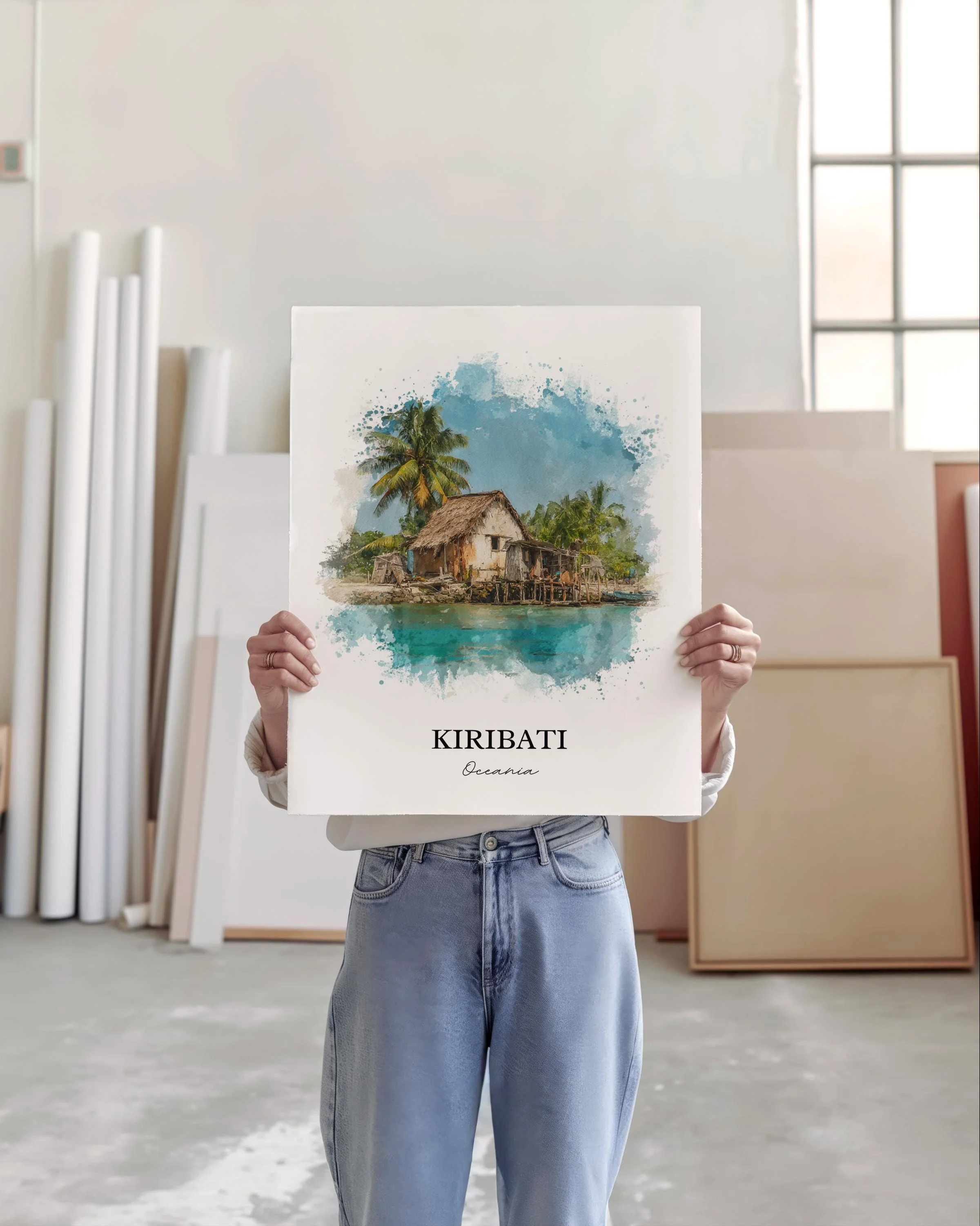 Kiribati, Kiribati – Watercolor Art Print - Image 5