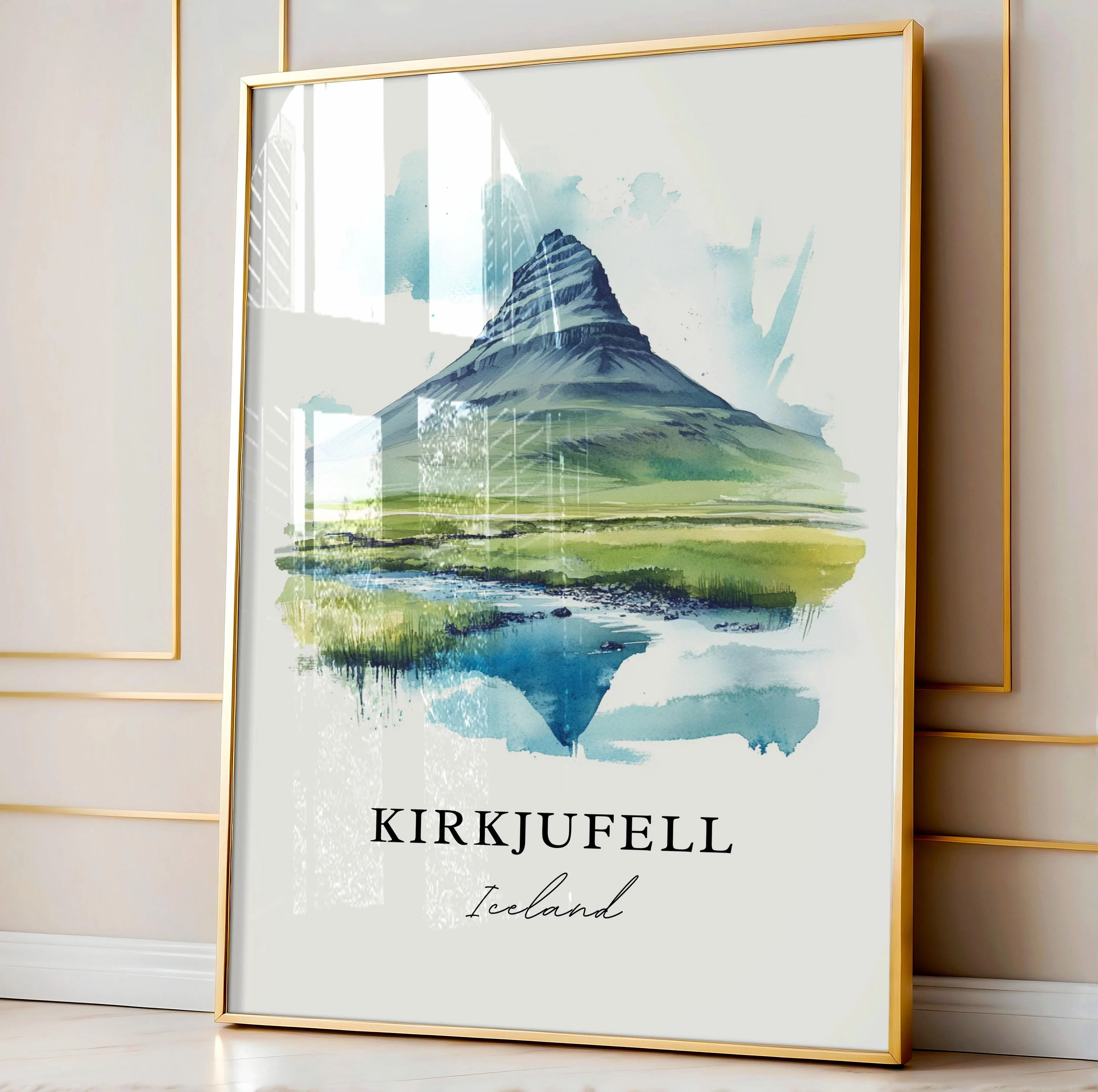 Kirkjufell, Iceland – Watercolor Art Print - Image 4