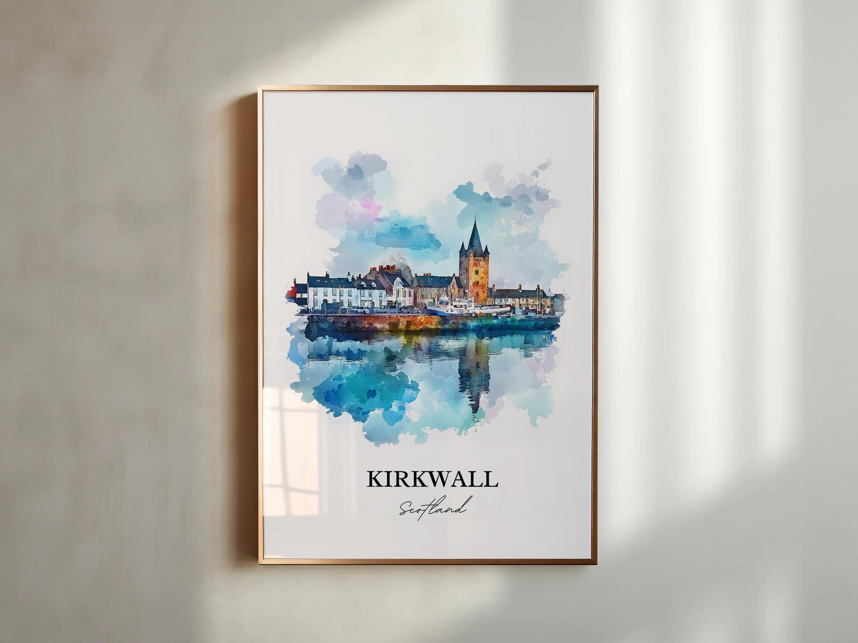 Kirkwall, Scotland – Watercolor Art Print - Image 5