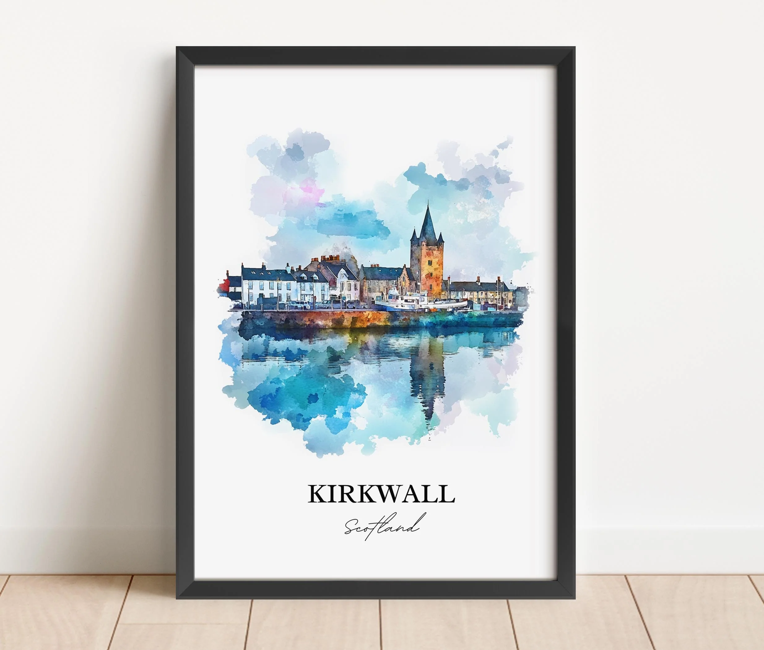 Kirkwall, Scotland – Watercolor Art Print - Image 6