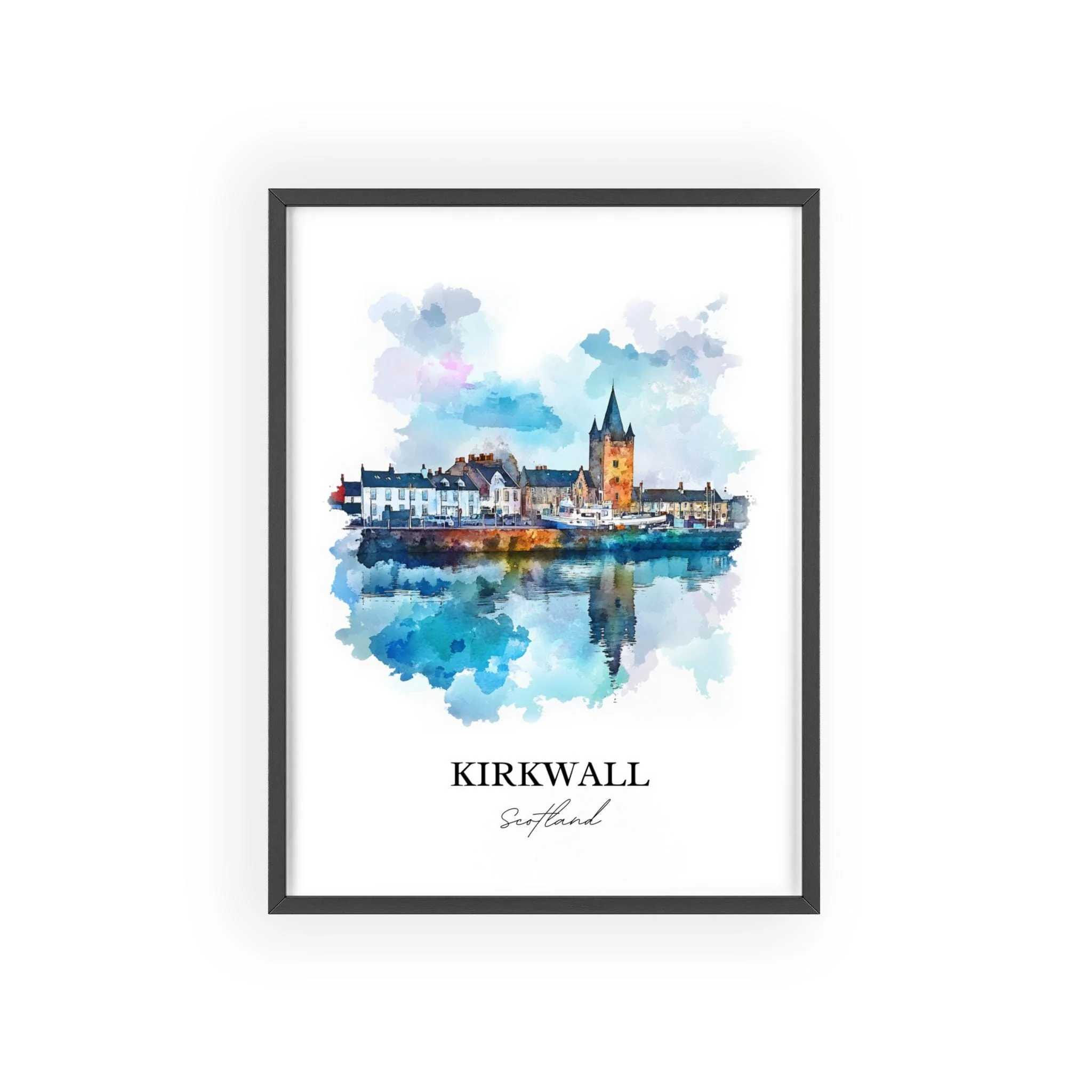 Kirkwall, Scotland – Watercolor Art Print - Image 7