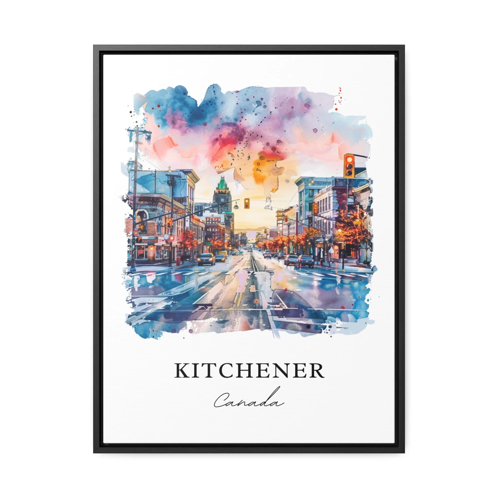 Kitchener, Canada – Watercolor Art Print - Image 5