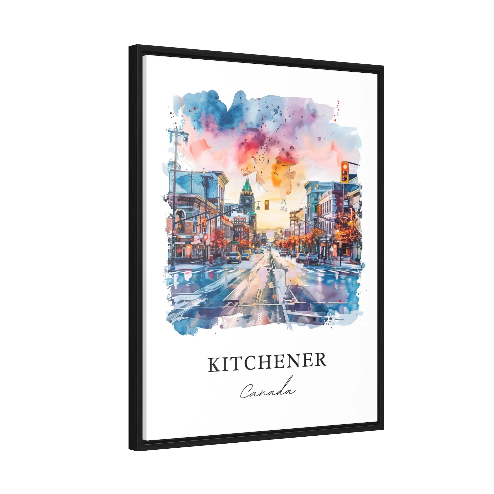 Kitchener, Canada – Watercolor Art Print - Image 6