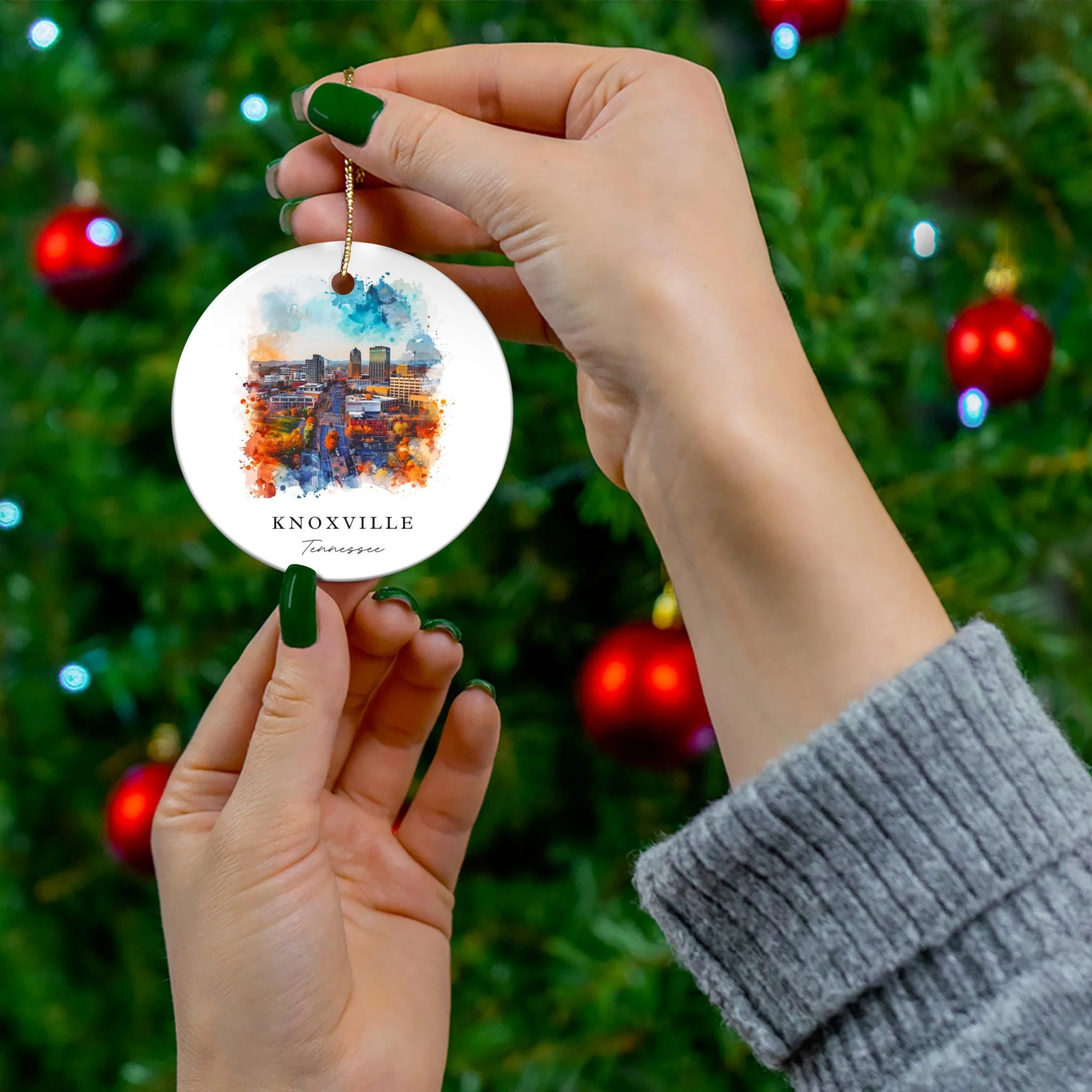 Knoxville TN Ornament: Unique Knoxville Souvenir, Knoxville Xmas Decor, and Authentic Knoxville Tennessee Christmas Gift - Image 3