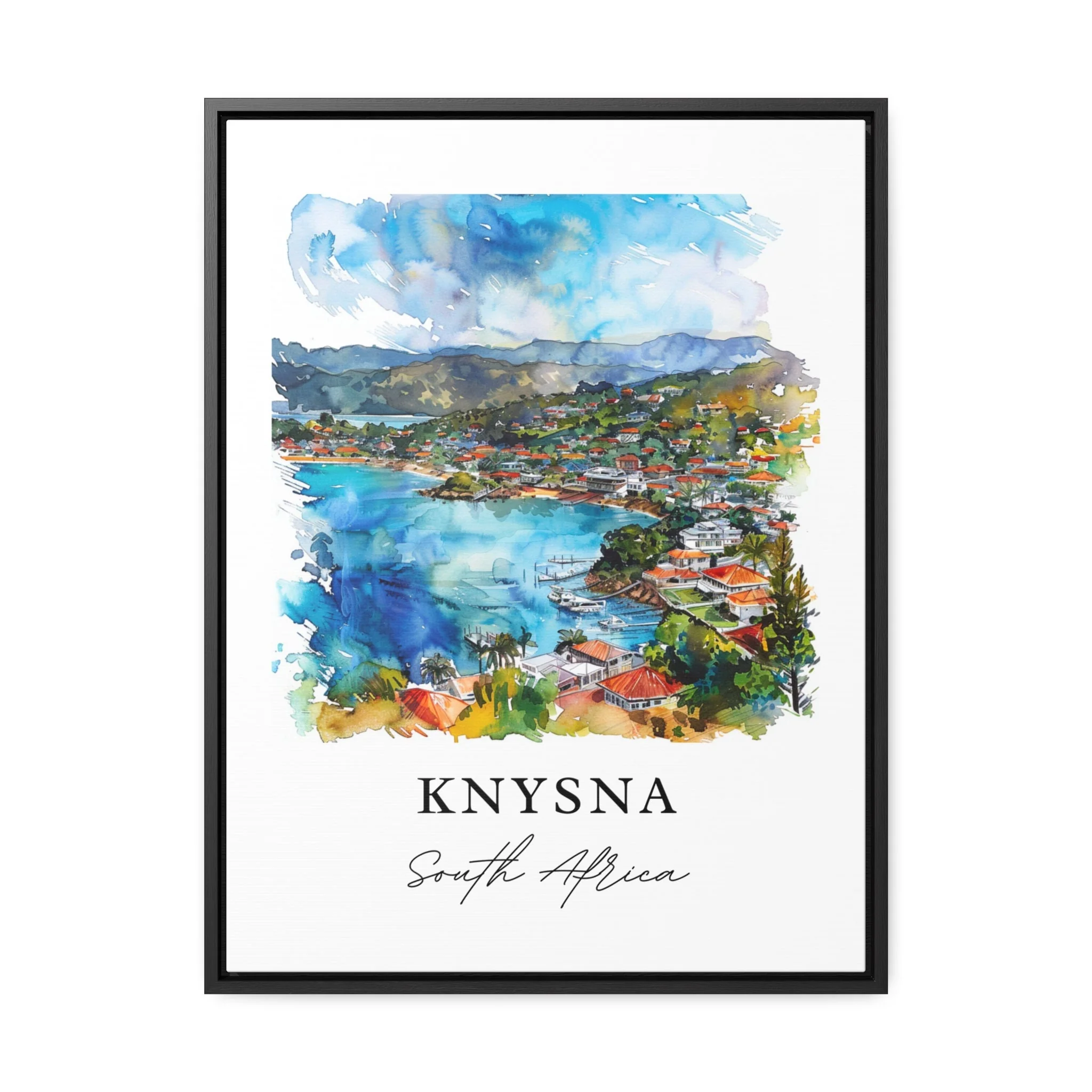 Knysna, South Africa – Watercolor Art Print - Image 5
