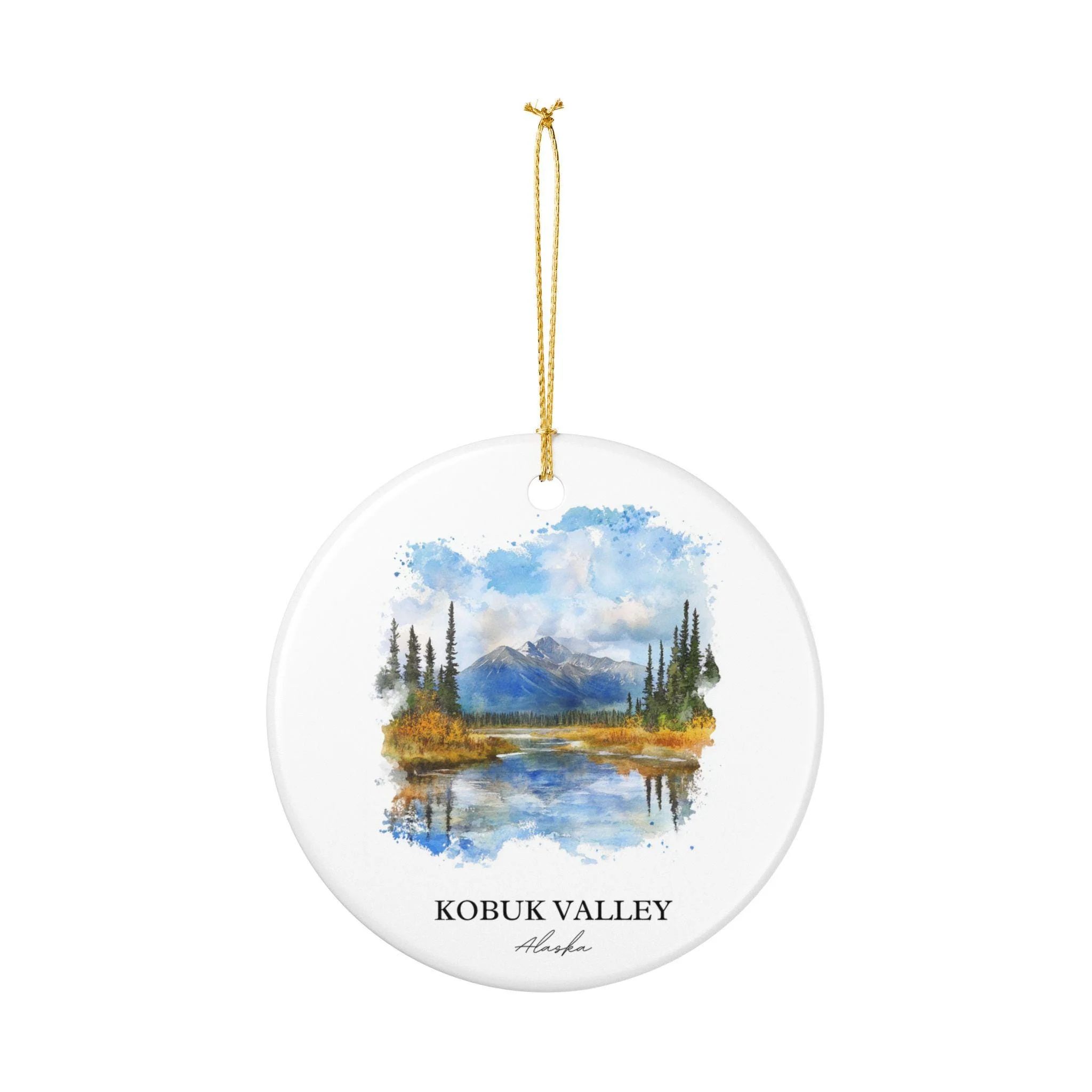 Kobuk Valley Ornament: Unique Kobuk Valley Souvenir, Kobuk Valley AK Xmas Decor, and Authentic Alaska Gift - Image 2