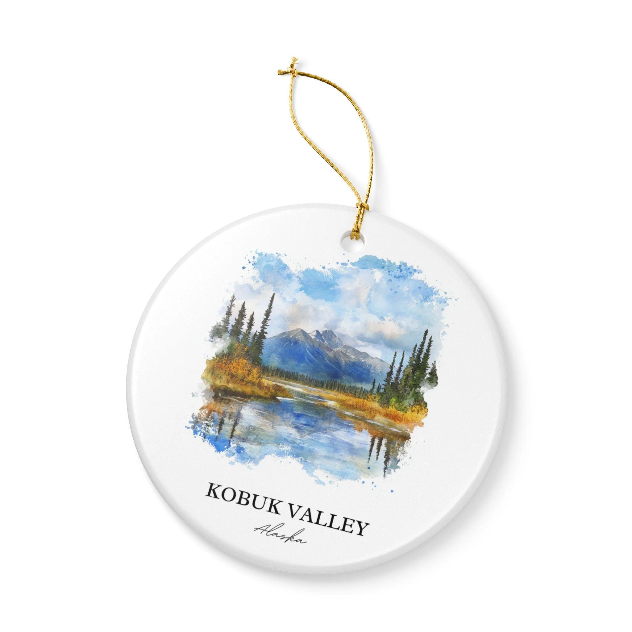 Kobuk Valley Ornament: Unique Kobuk Valley Souvenir, Kobuk Valley AK Xmas Decor, and Authentic Alaska Gift - Image 3