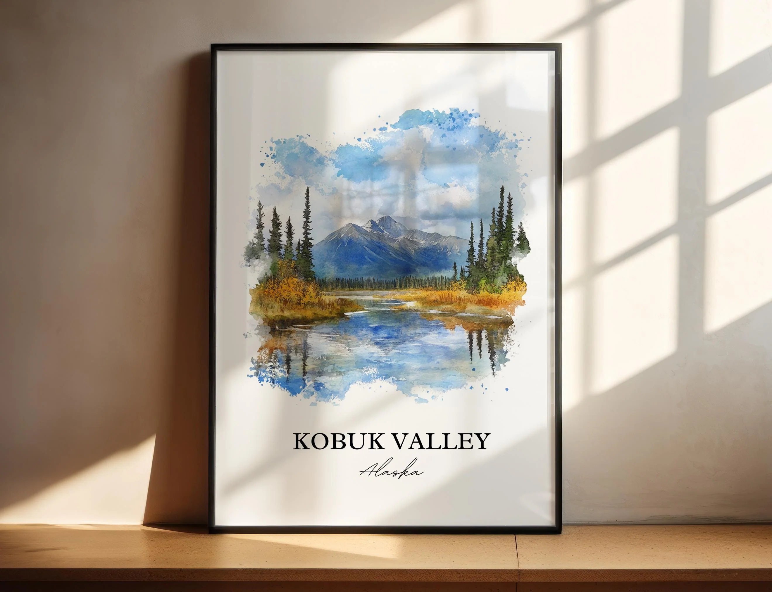 Kobuk Valley, Alaska, USA – Watercolor Art Print