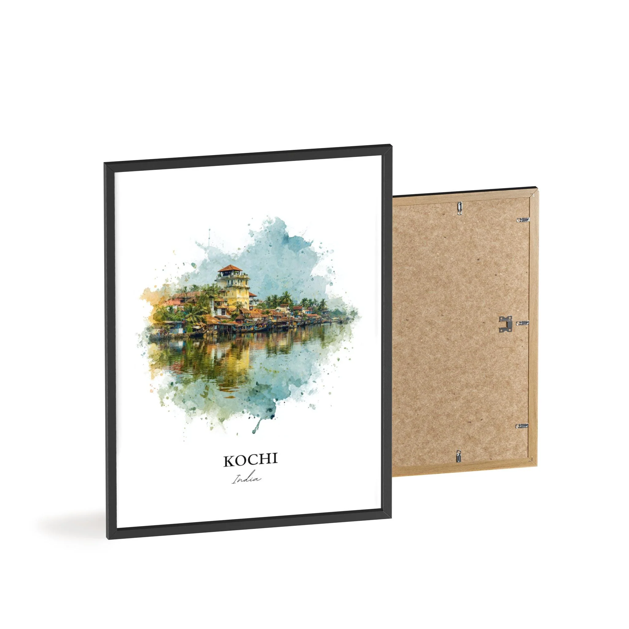 Kochi, Kerala – Watercolor Art Print - Image 10