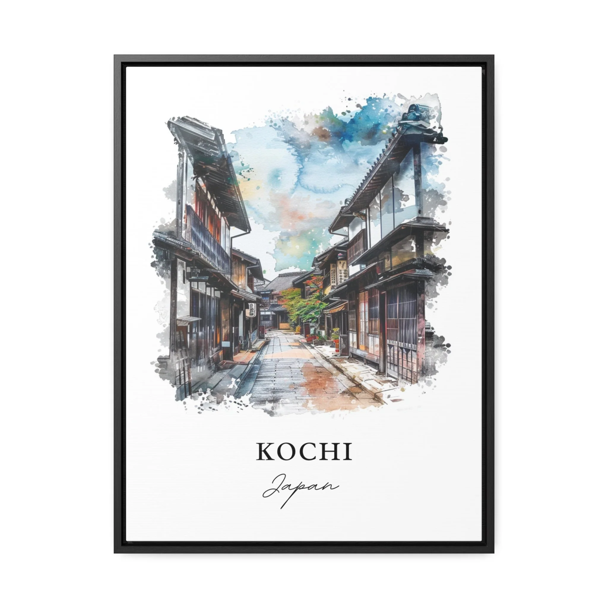 Kochi, Japan – Watercolor Art Print - Image 5