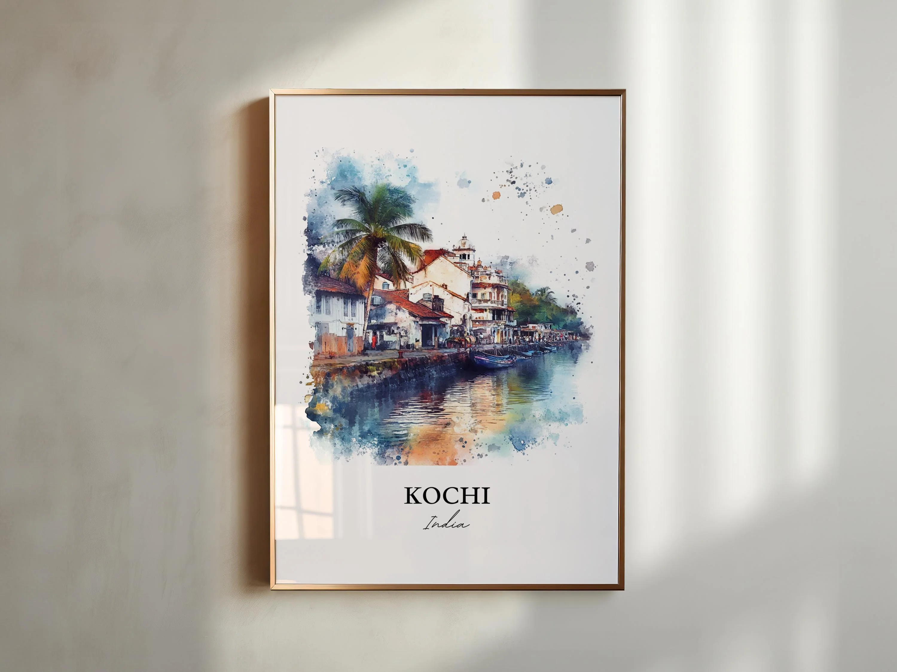 Kochi, India – Watercolor Art Print - Image 6