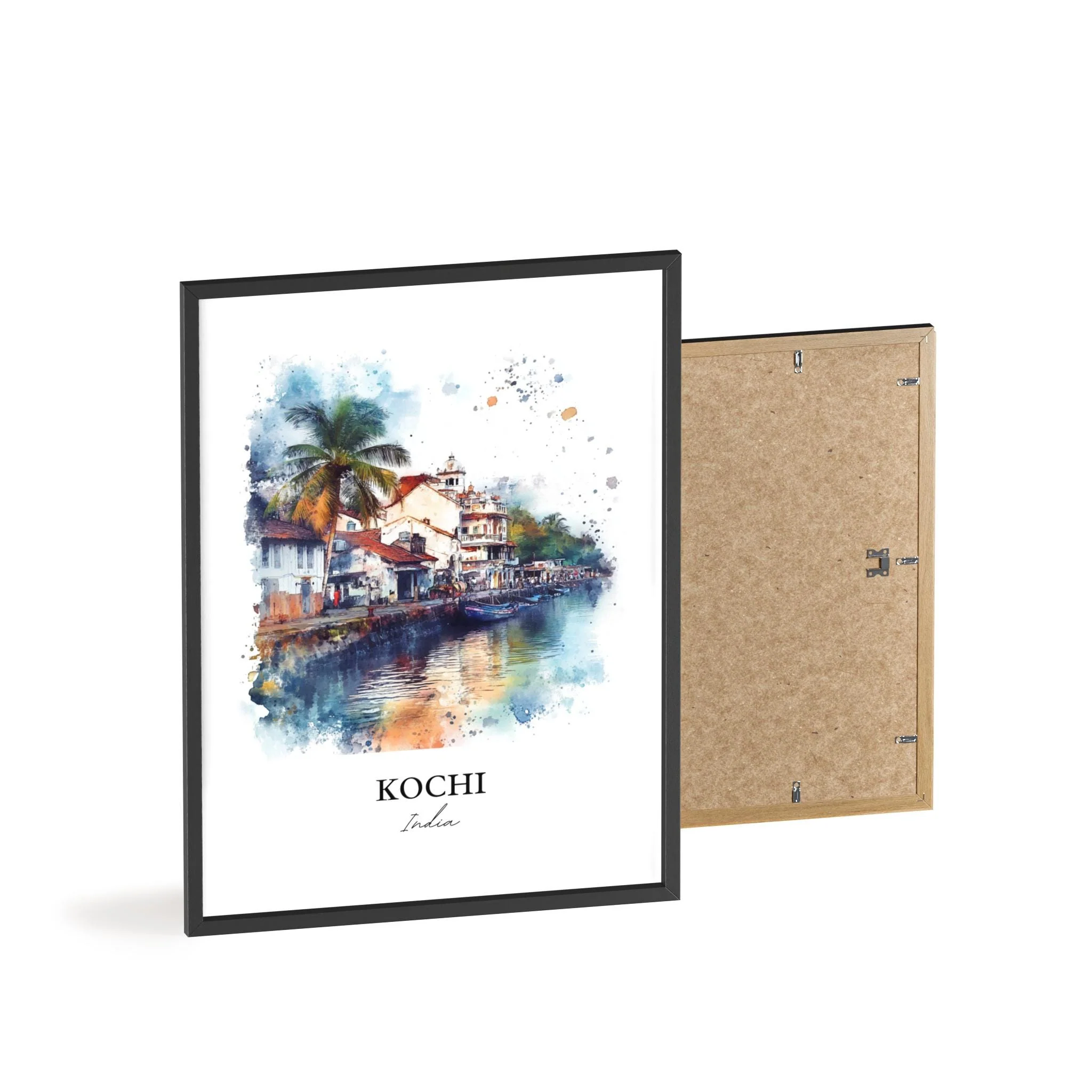 Kochi, India – Watercolor Art Print - Image 8
