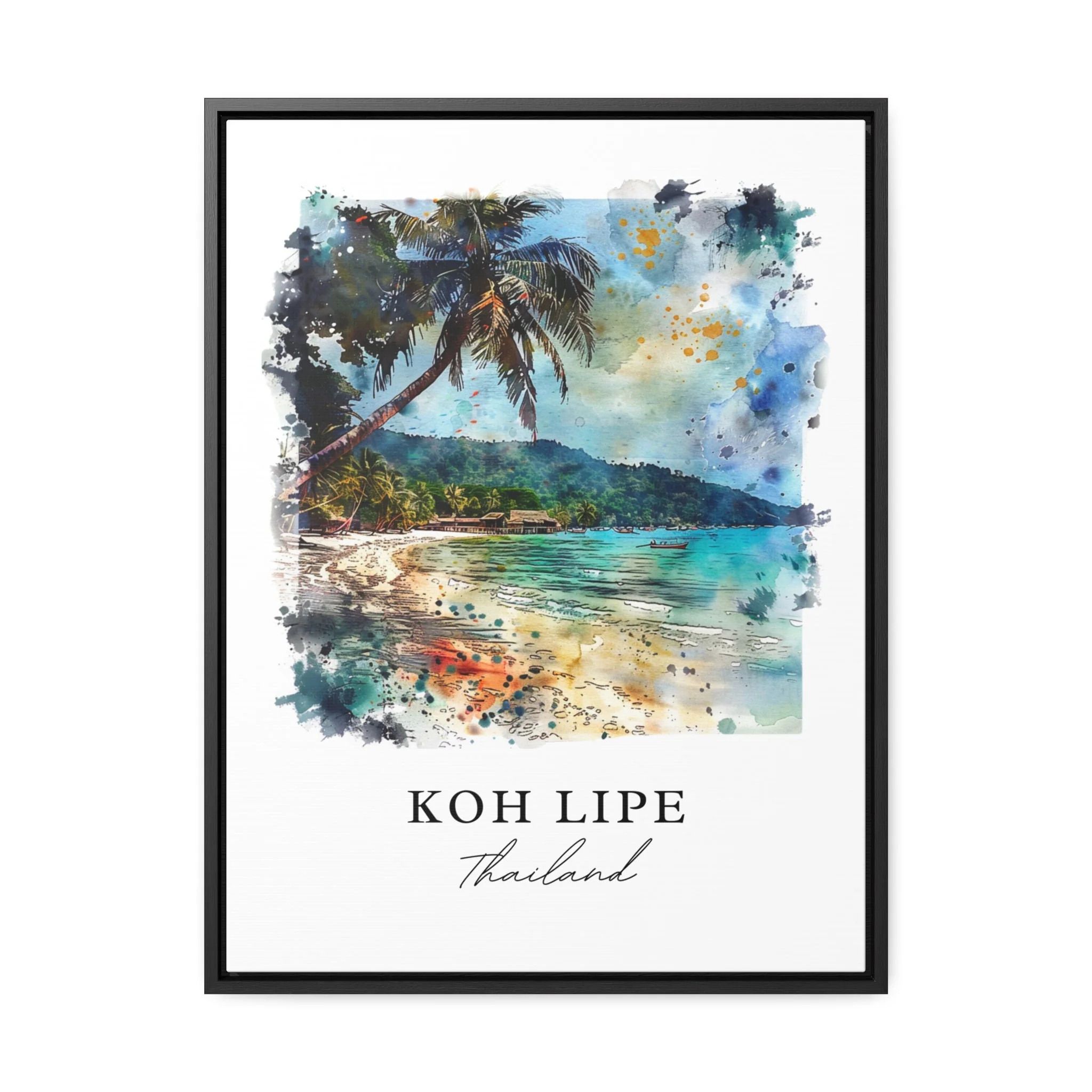 Koh Lipe, Thailand – Watercolor Art Print of Andaman Sea - Image 6