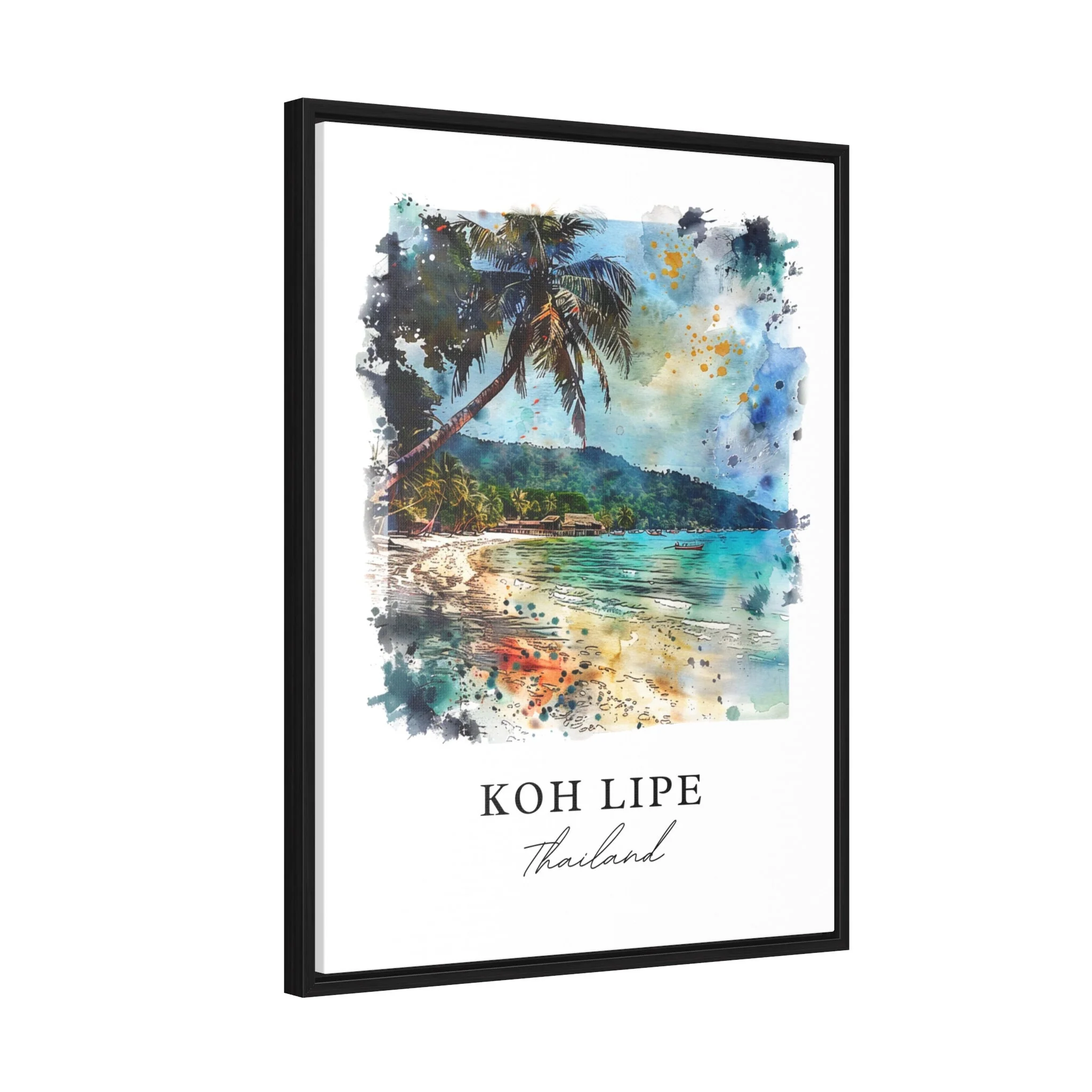 Koh Lipe, Thailand – Watercolor Art Print of Andaman Sea - Image 7